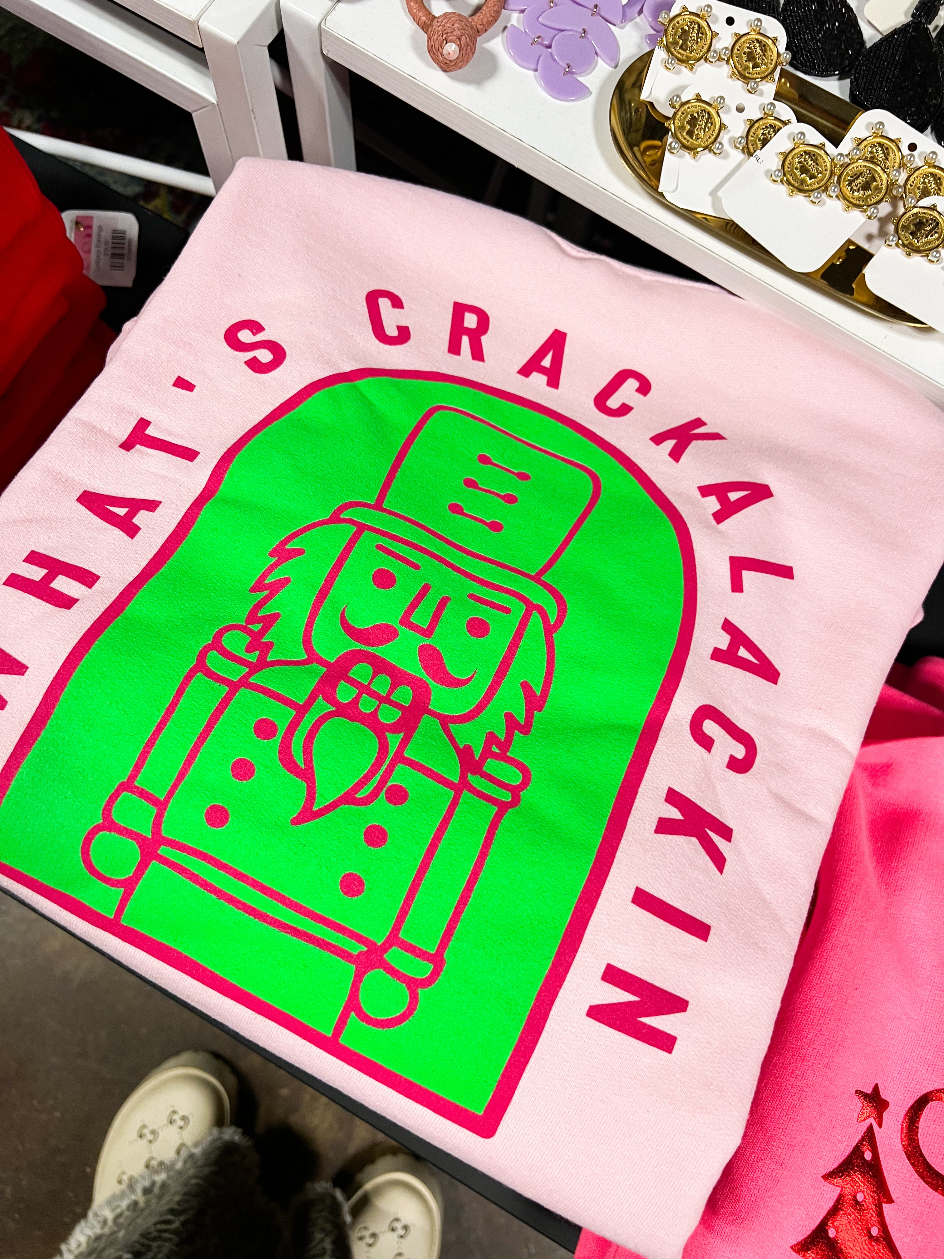 Pink Lime Nutcracker Pullover