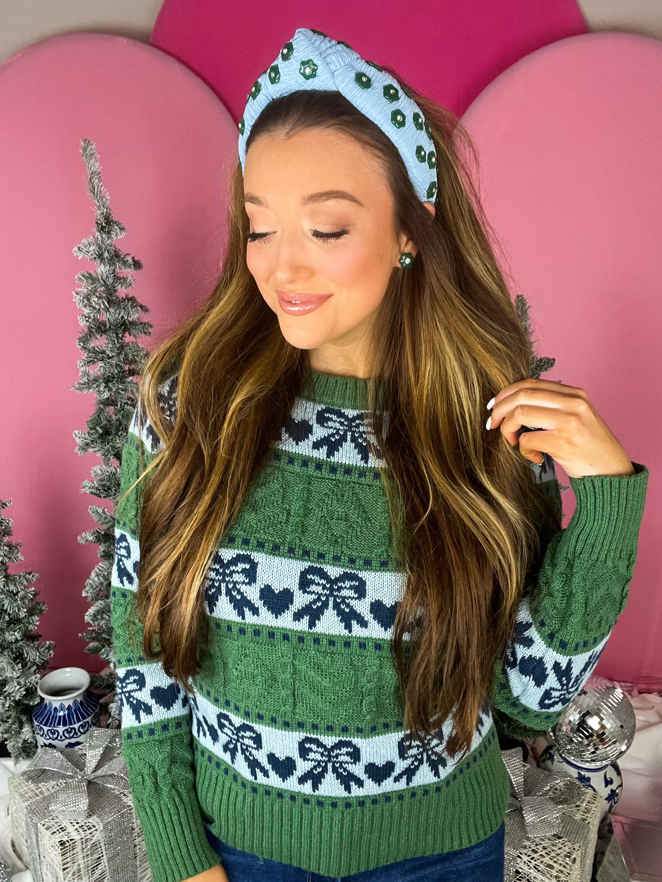 Green Stole My Heart Sweater