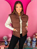 Chocolate Comfy Puffer Vest