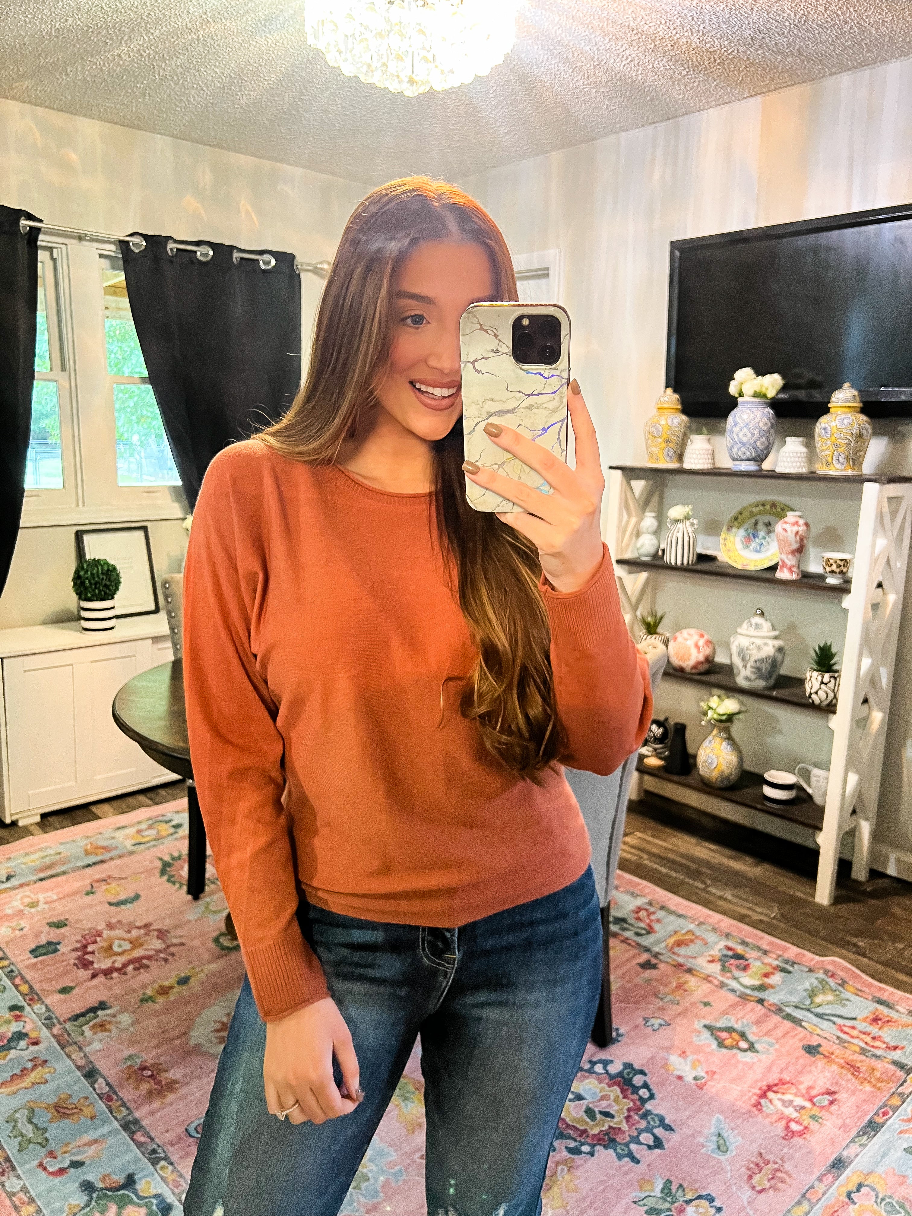 Copper Dolman Pullover