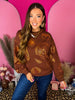 Brown Sweatshirt Turkey Fall Sequin Embroidered