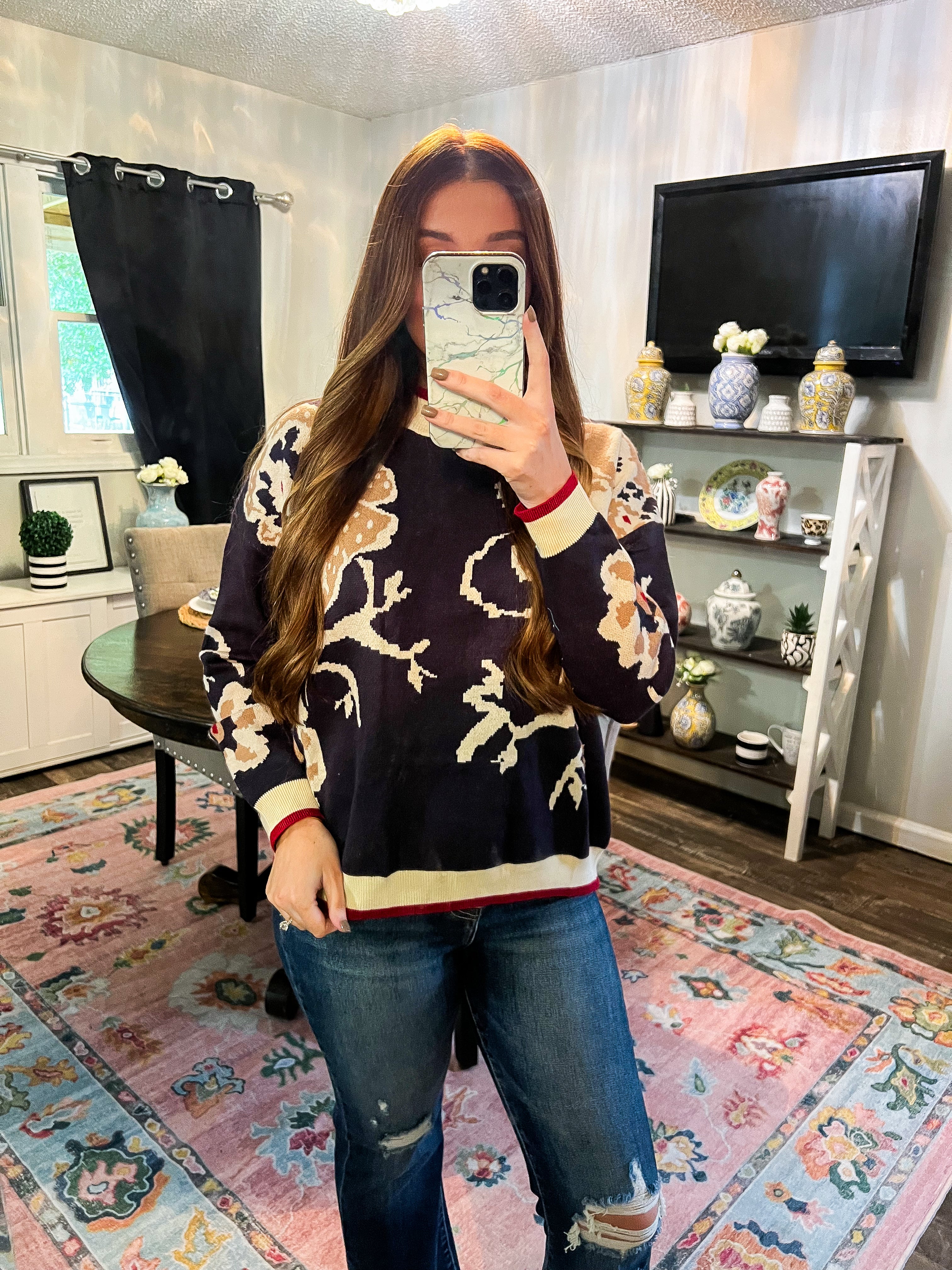 Navy Caroline Sweater