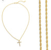 Load image into Gallery viewer, Cross 18K Gold Necklace