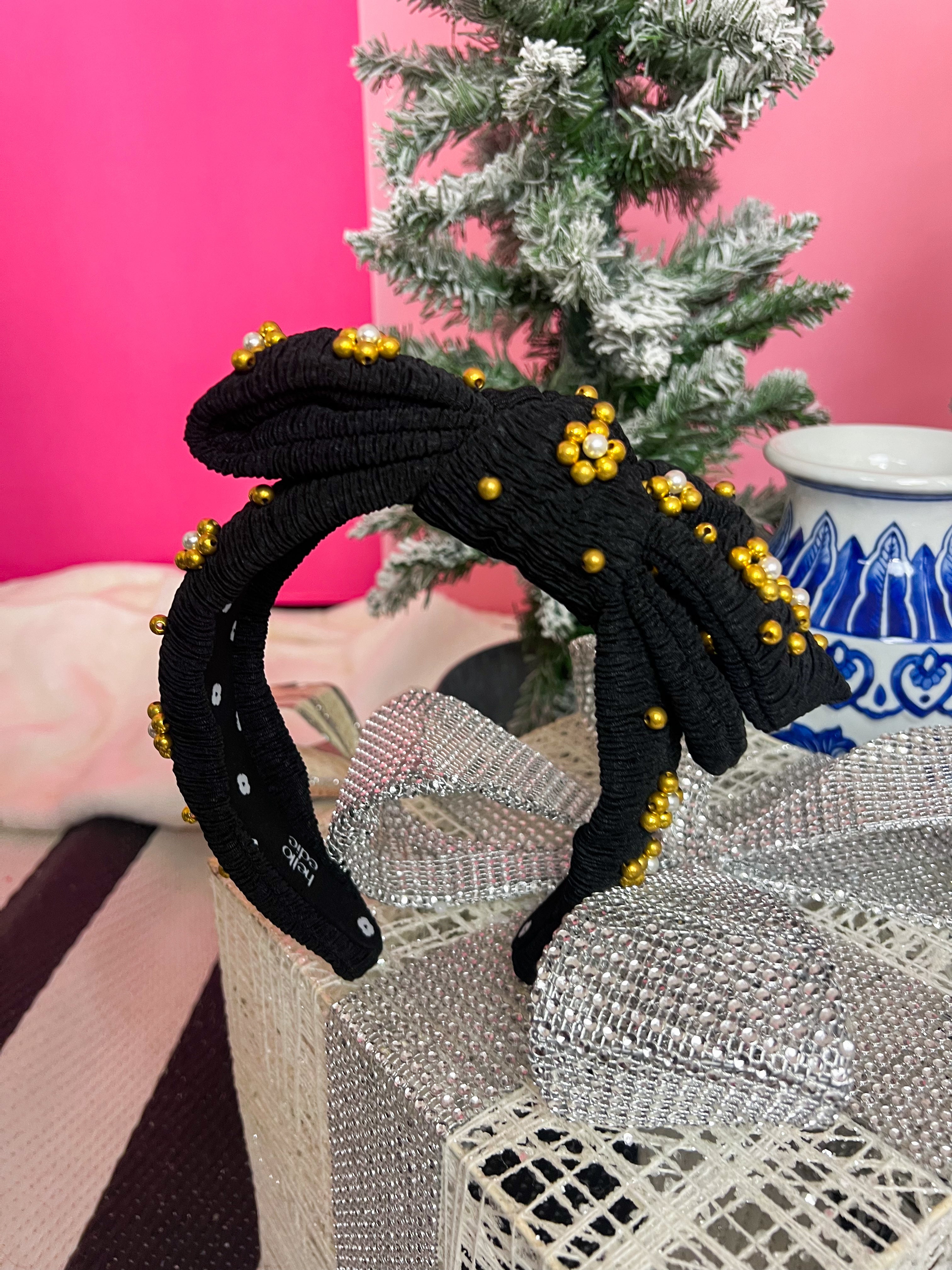 Accordion Jacquard Bow Headband