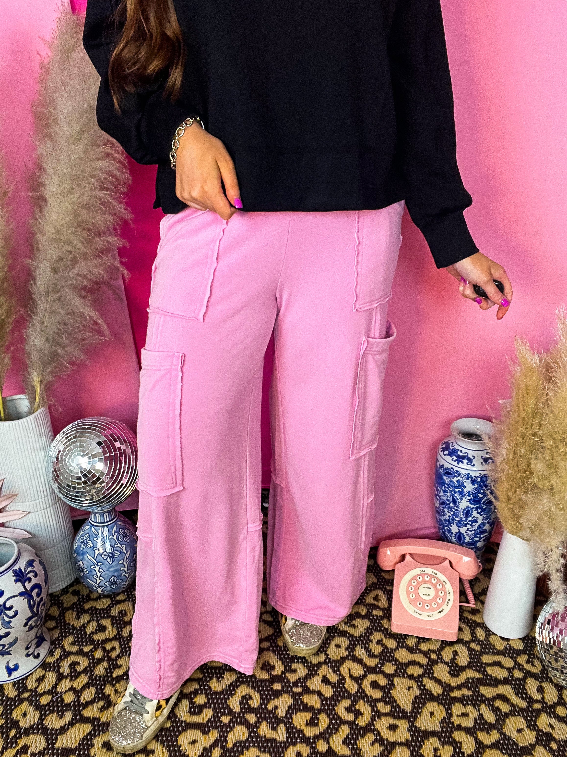 Rose Pink Utility Pants