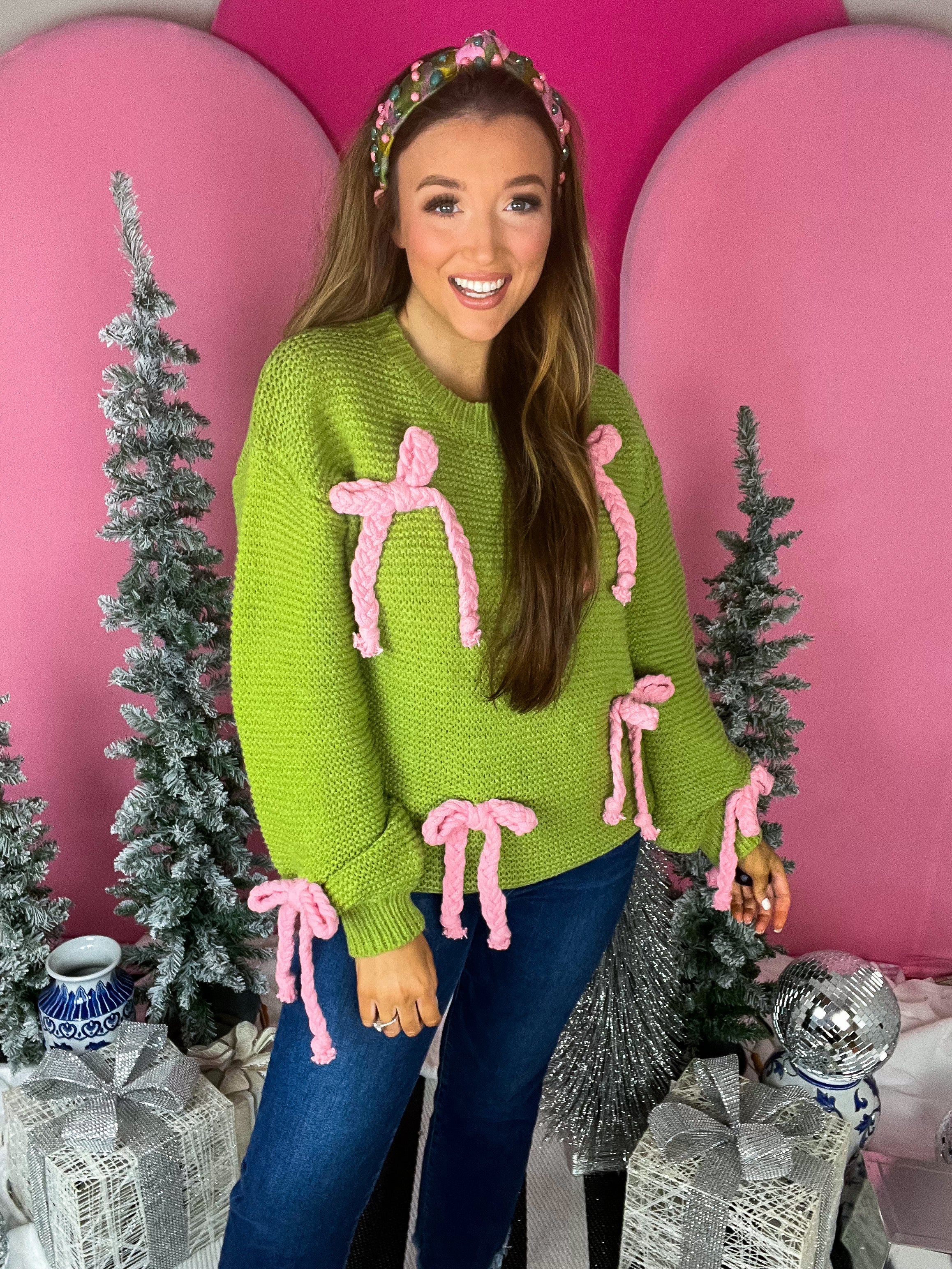 Lemongrass Cupid's Bow Sweater