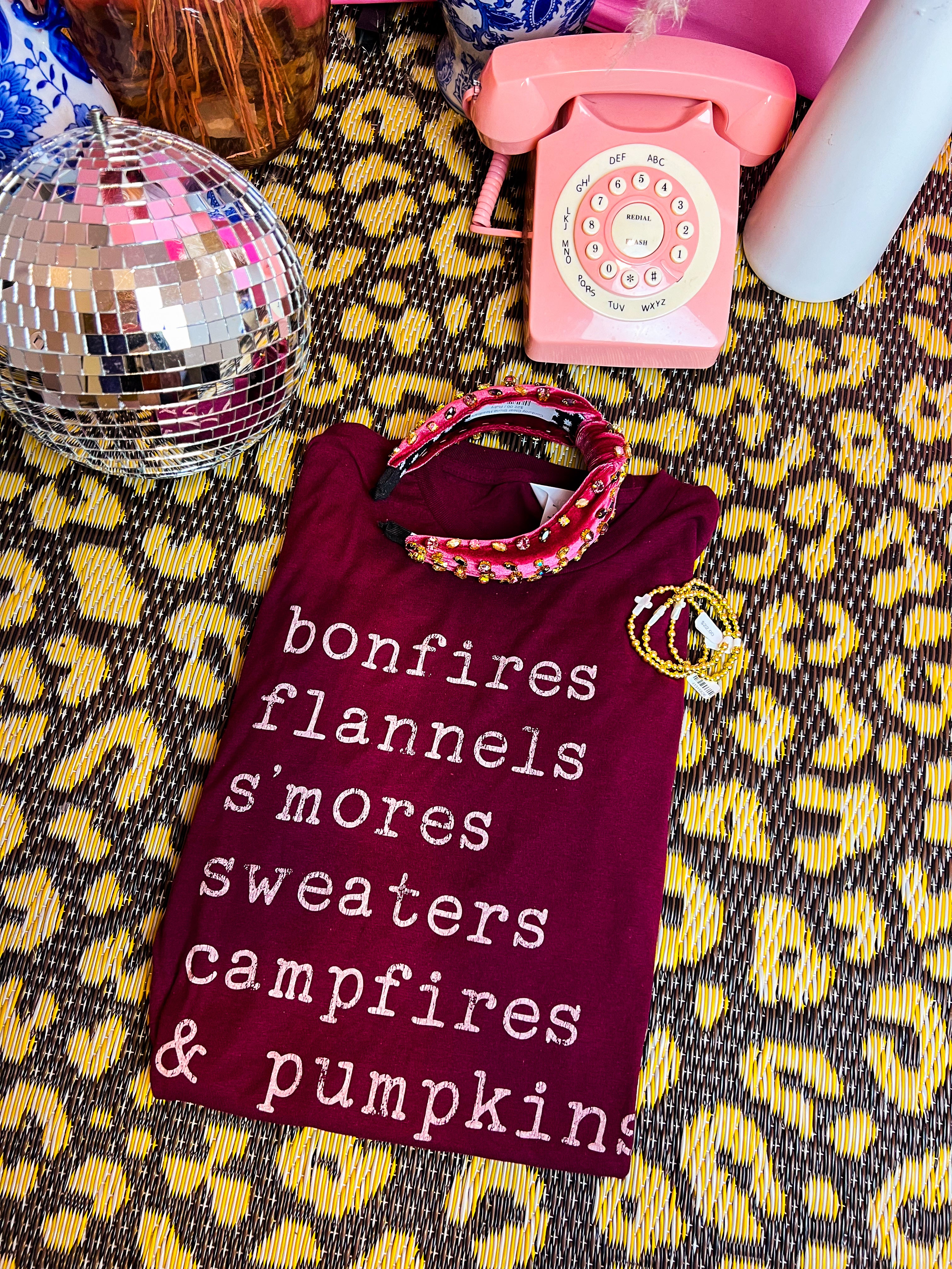 Fall List Things Maroon Tee