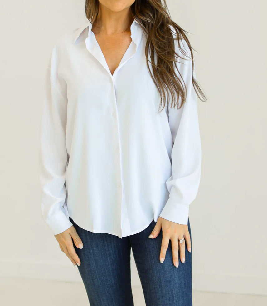 White Classic Button Up