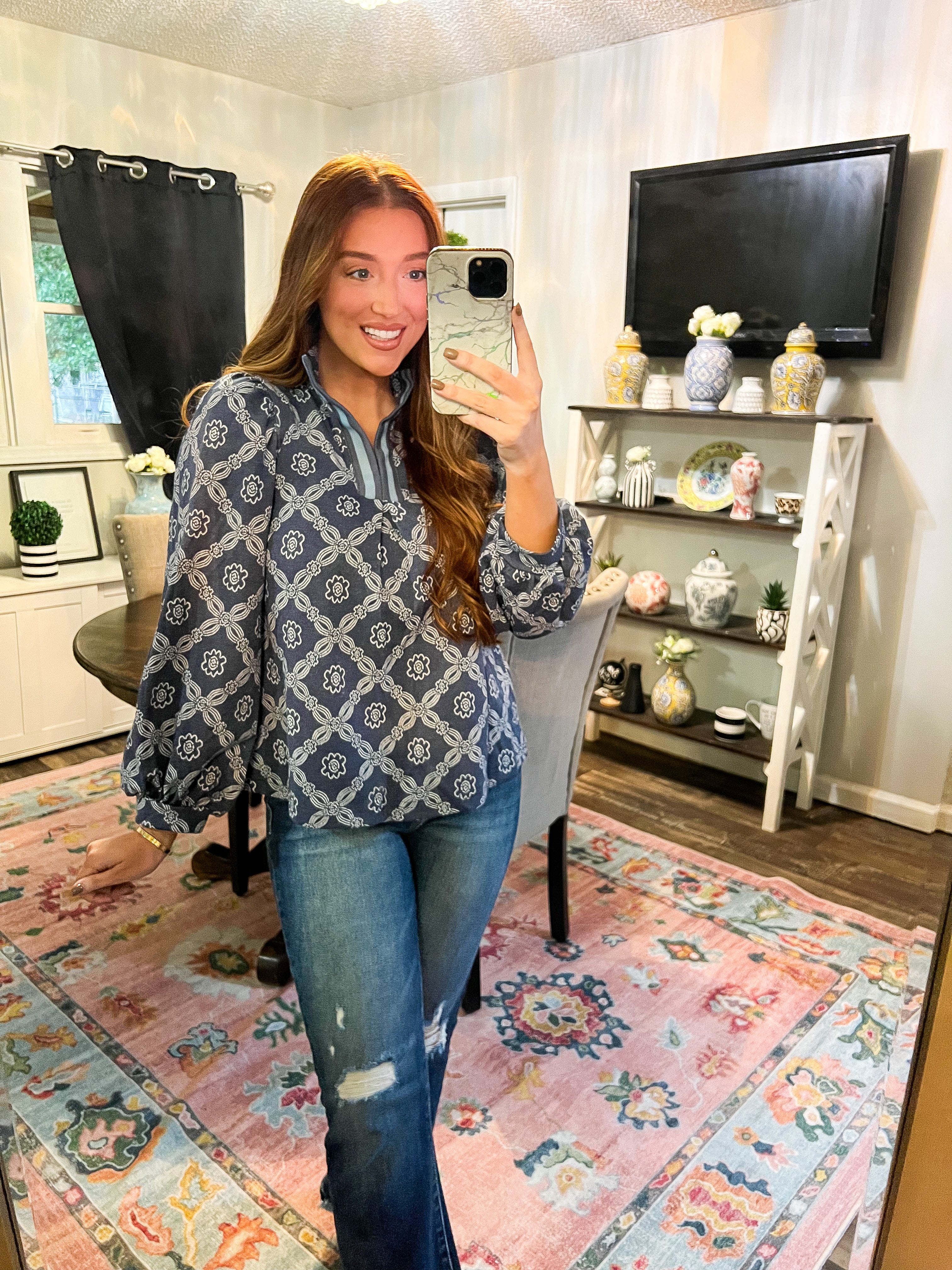 Denim Kara Top