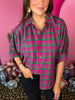 Lilly Magenta Plaid Top