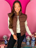 Chocolate Comfy Puffer Vest