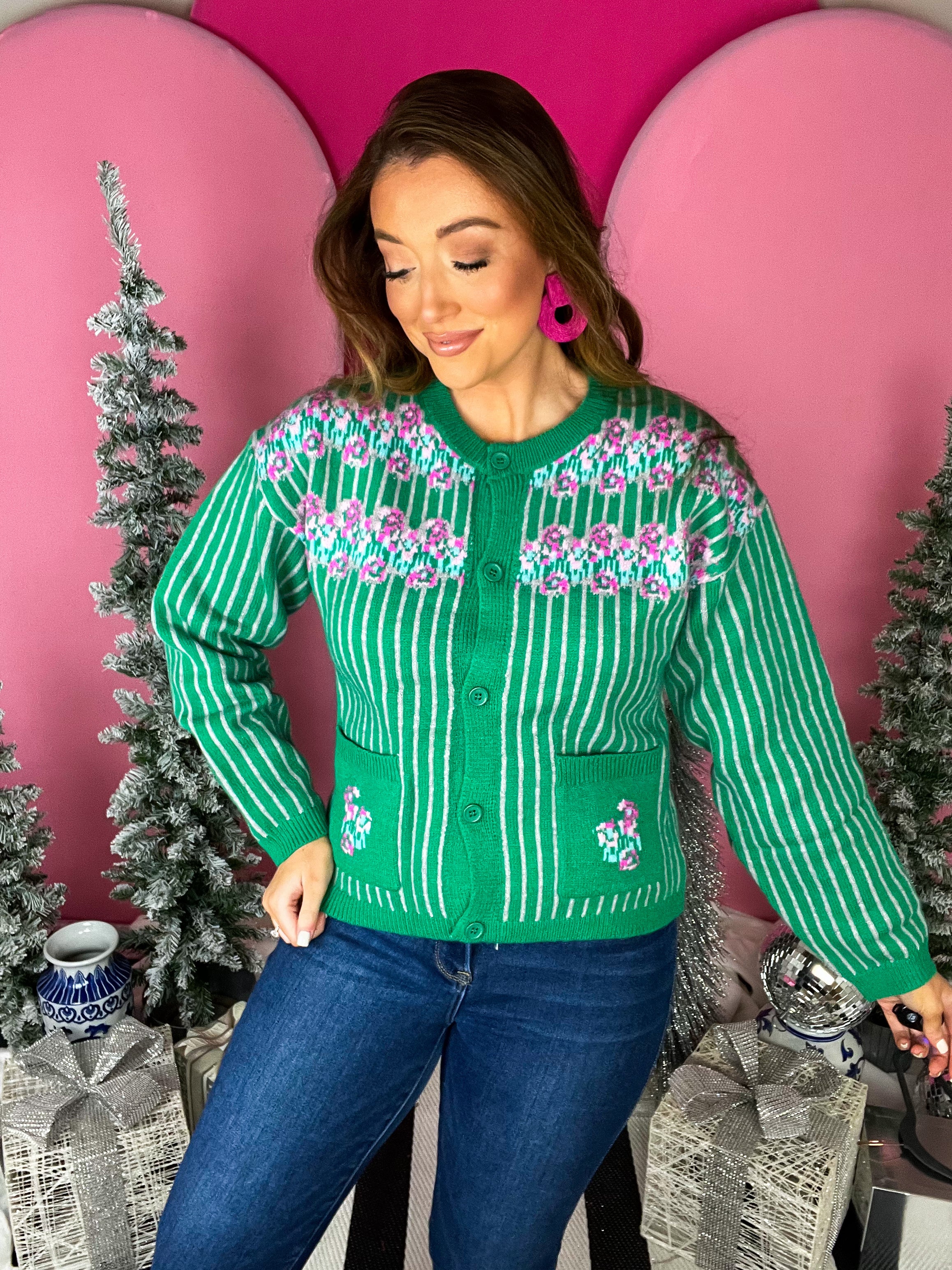 Green Matrix Sweater