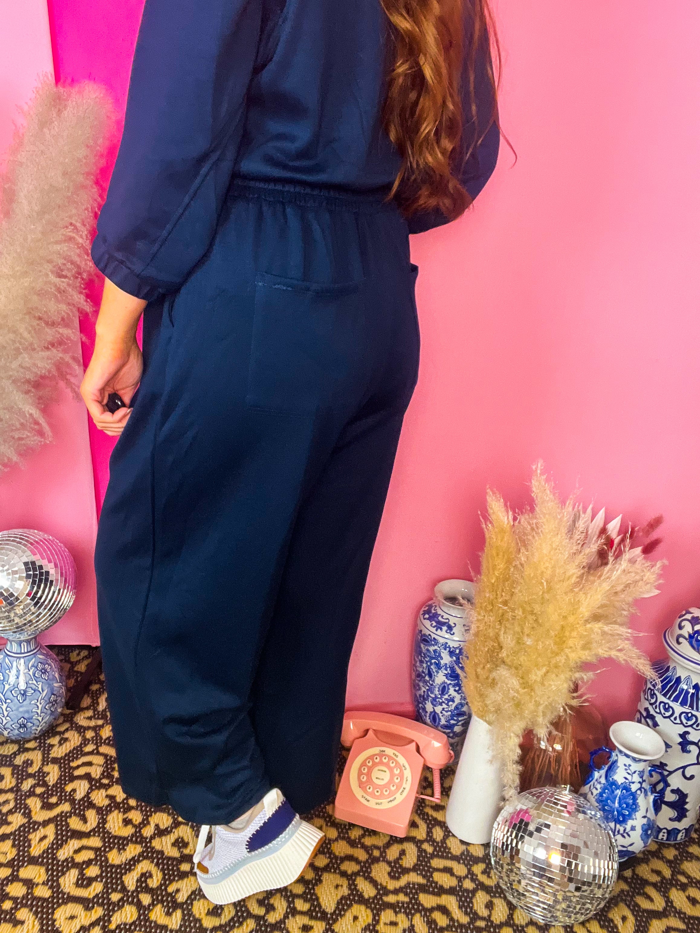 Luxknit Long Sleeve Jumpsuit Dusk