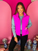 Fuchsia Puffer Padded  Vest