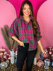 Lilly Magenta Plaid Top