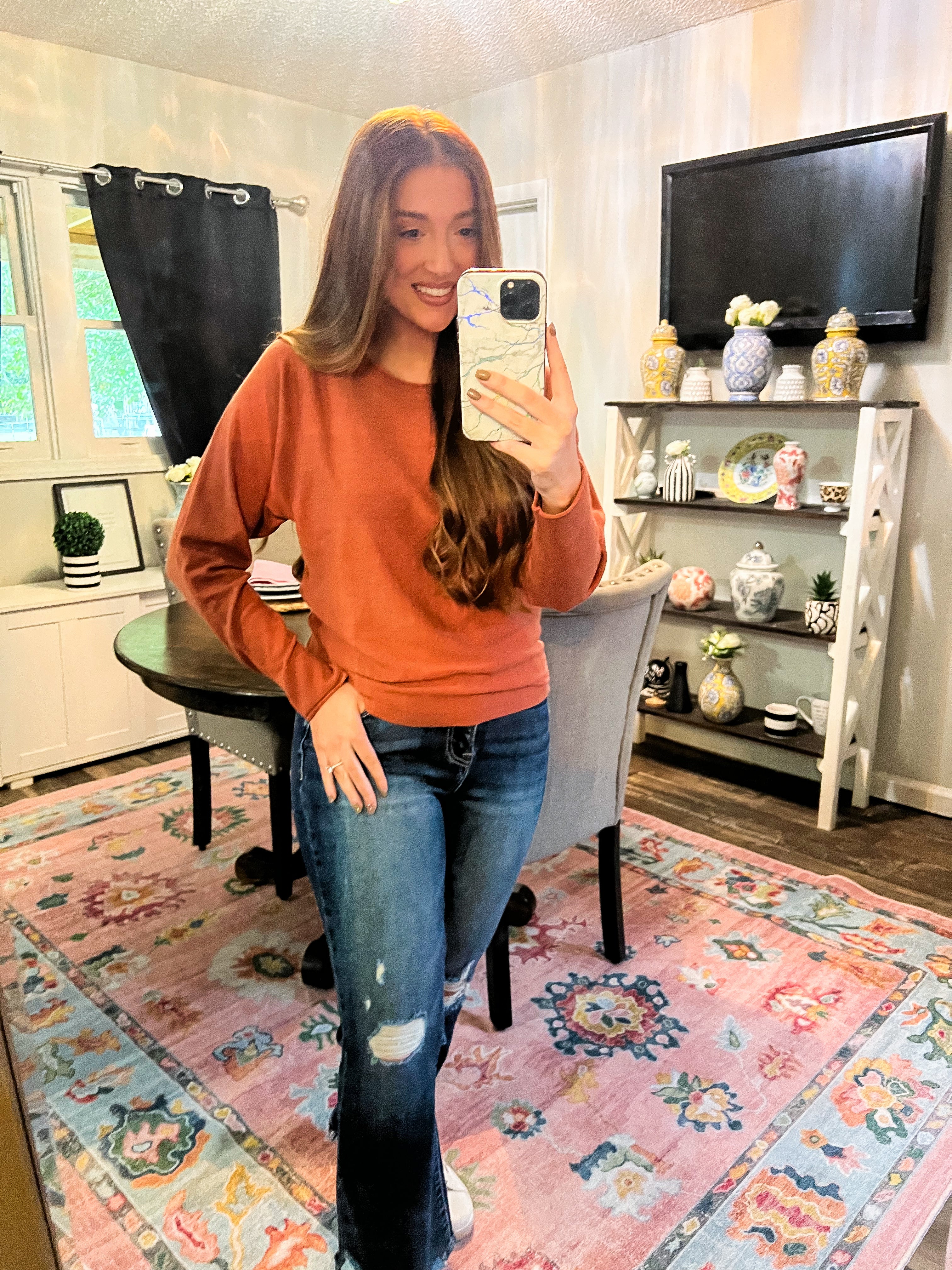 Copper Dolman Pullover