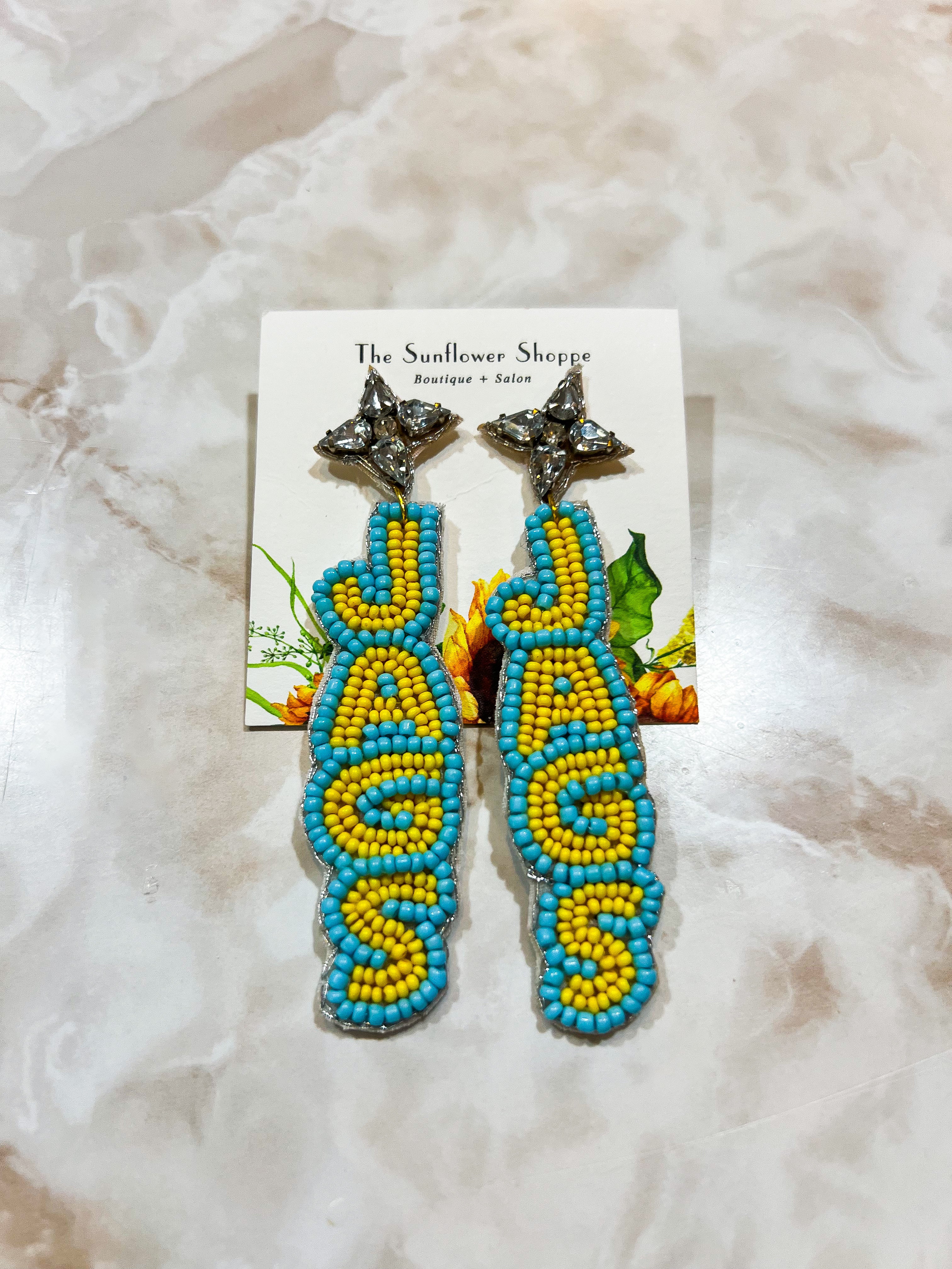 Custom JAGS Beaded Lightweight Earrings