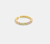 Load image into Gallery viewer, Striped Enamel Ring Multi Pastel
