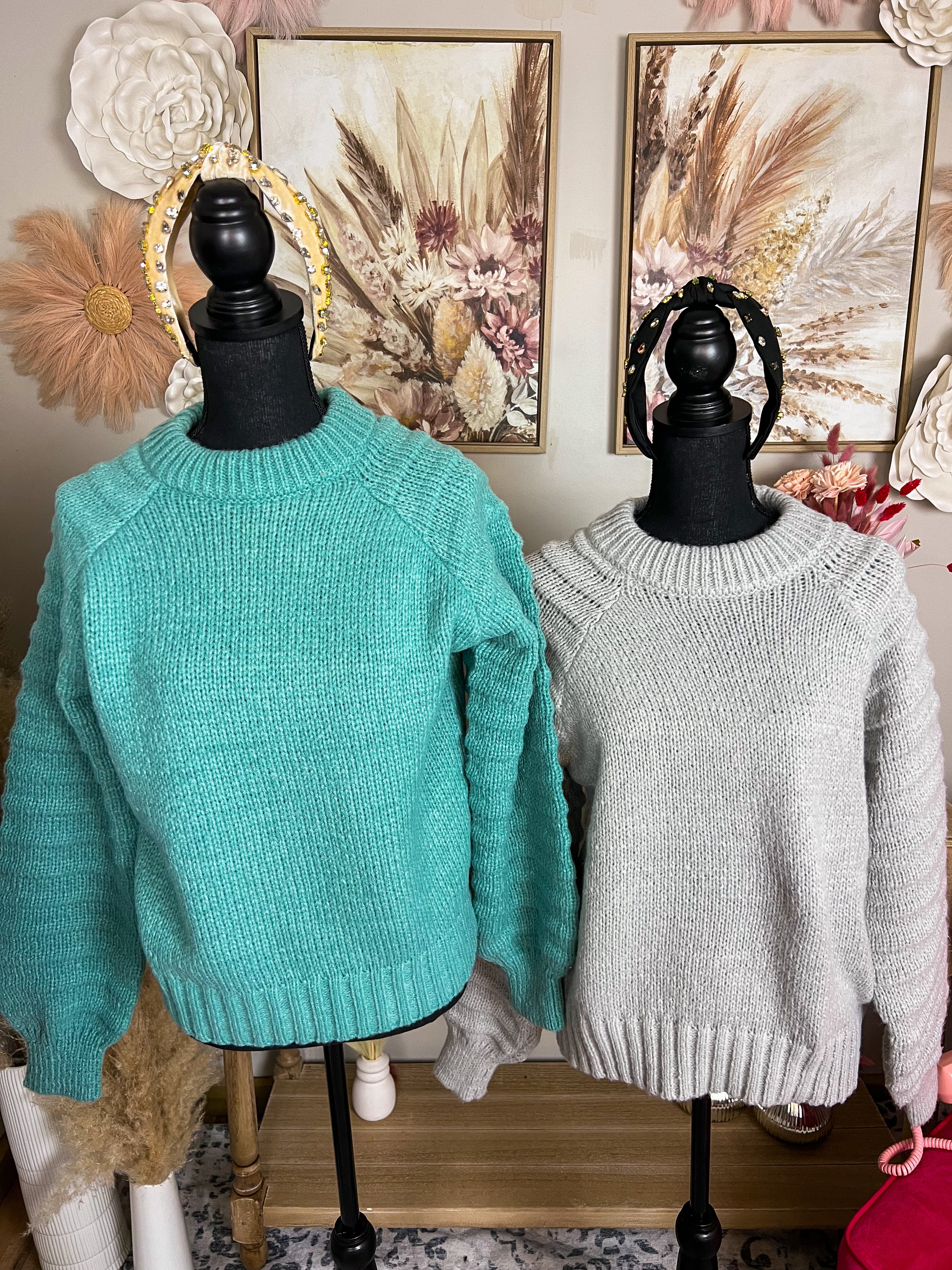 Texture Sleeve Cozy Sweater