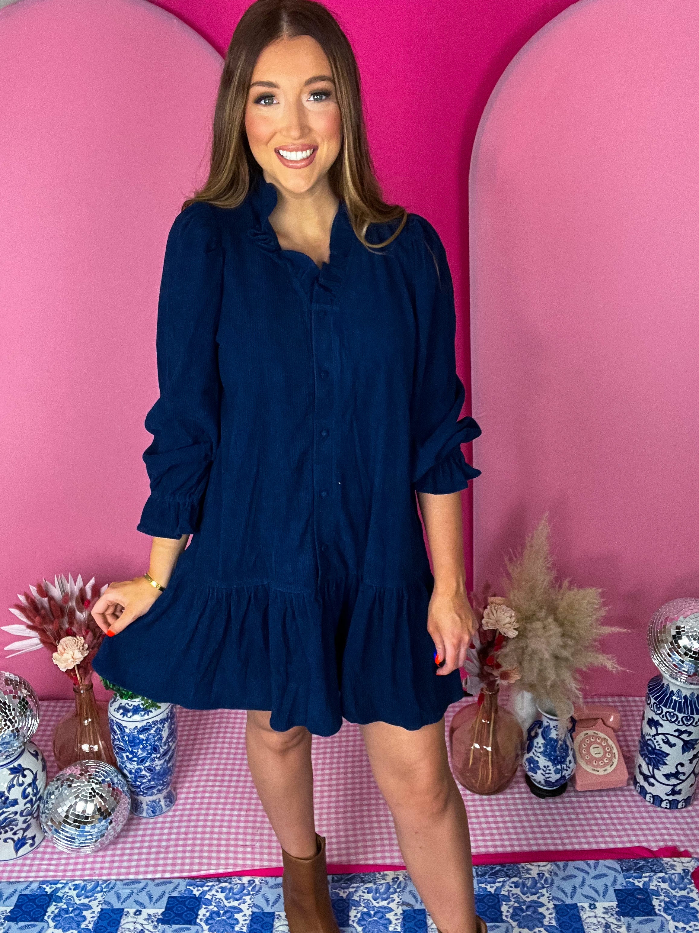 Candace Navy Dress