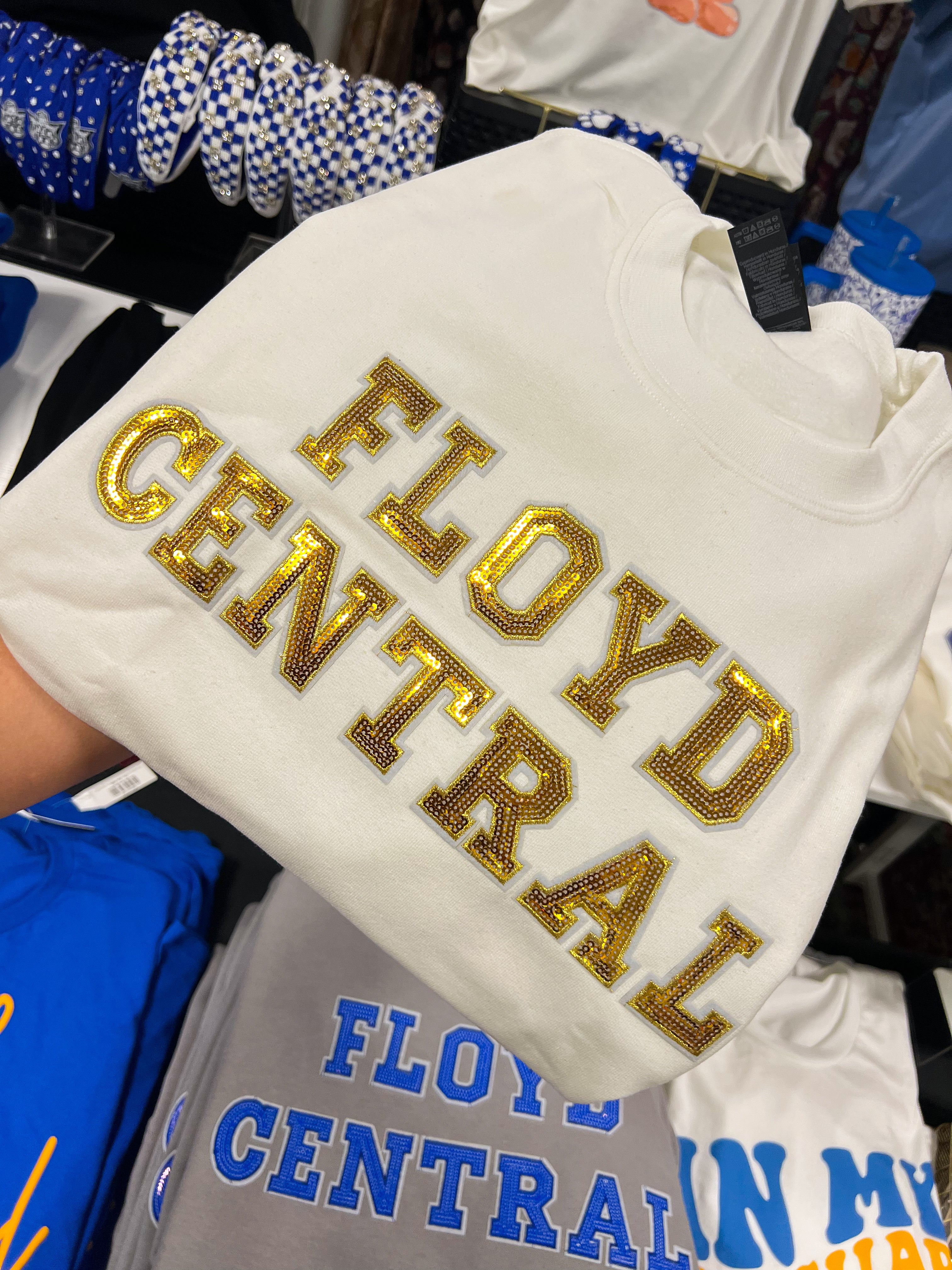 White Floyd Central Sequin Pullover