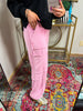 Rose Pink Utility Pants