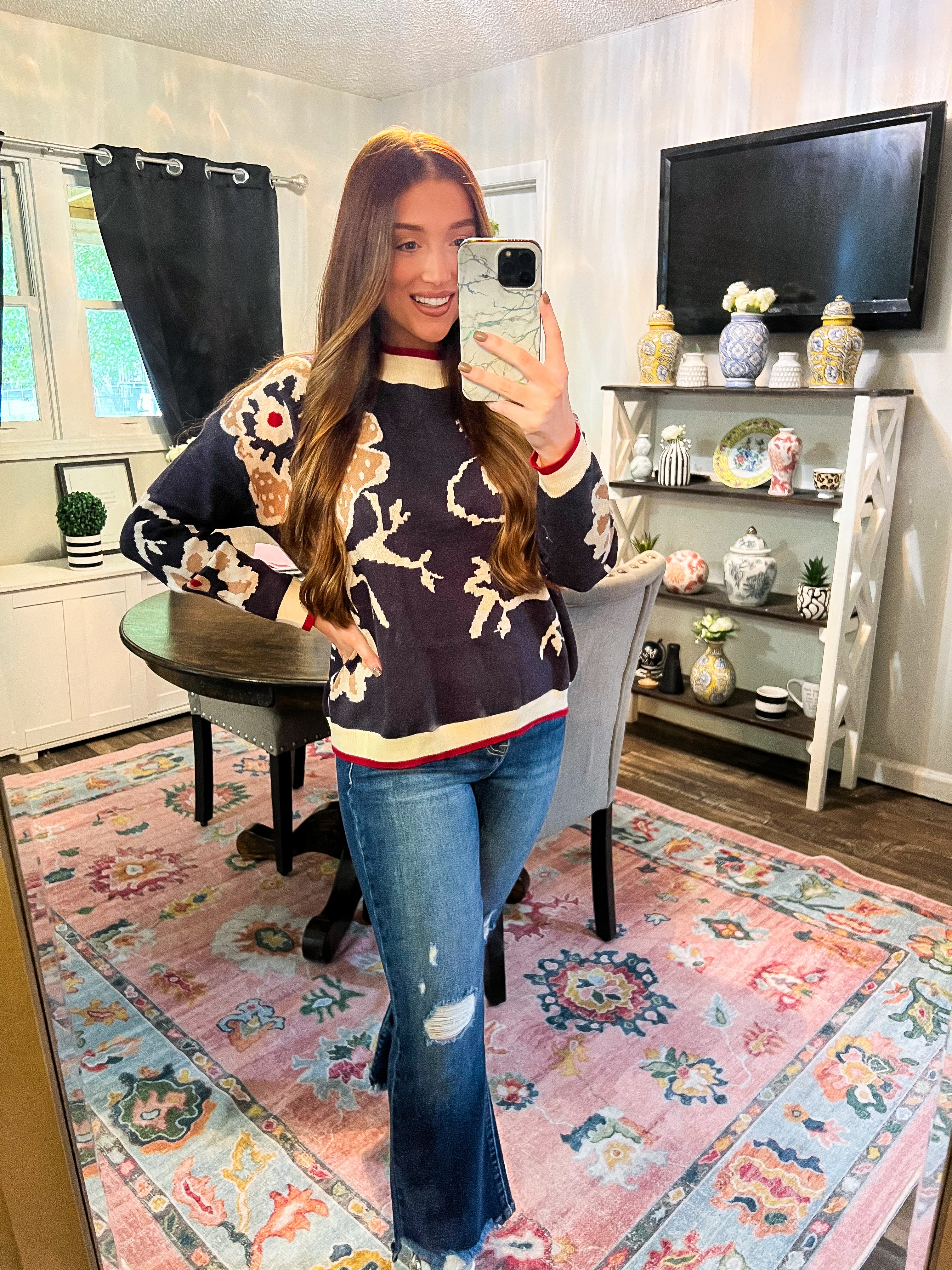 Navy Caroline Sweater