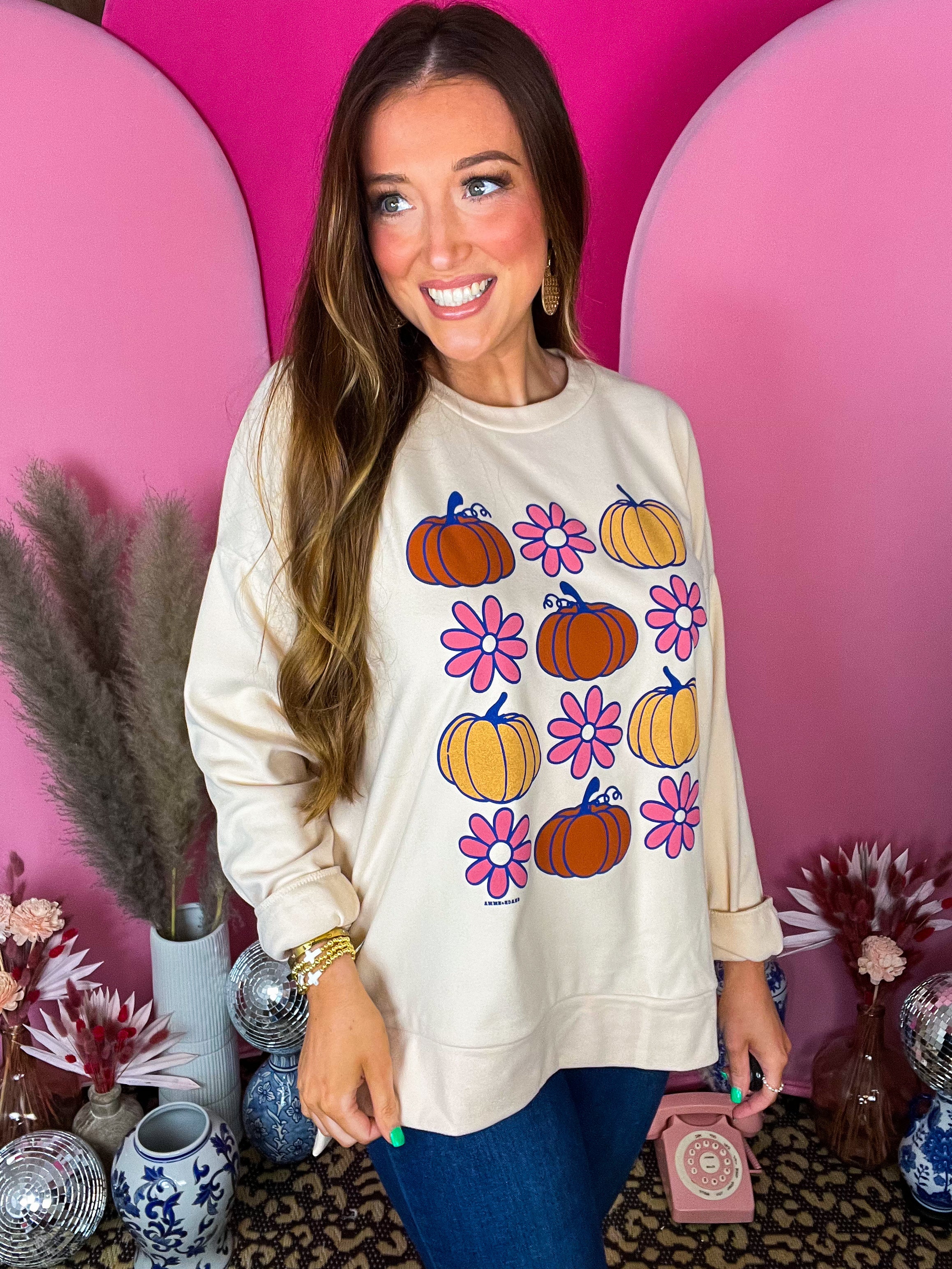 Fall Cream Cozy Graphic Pullover