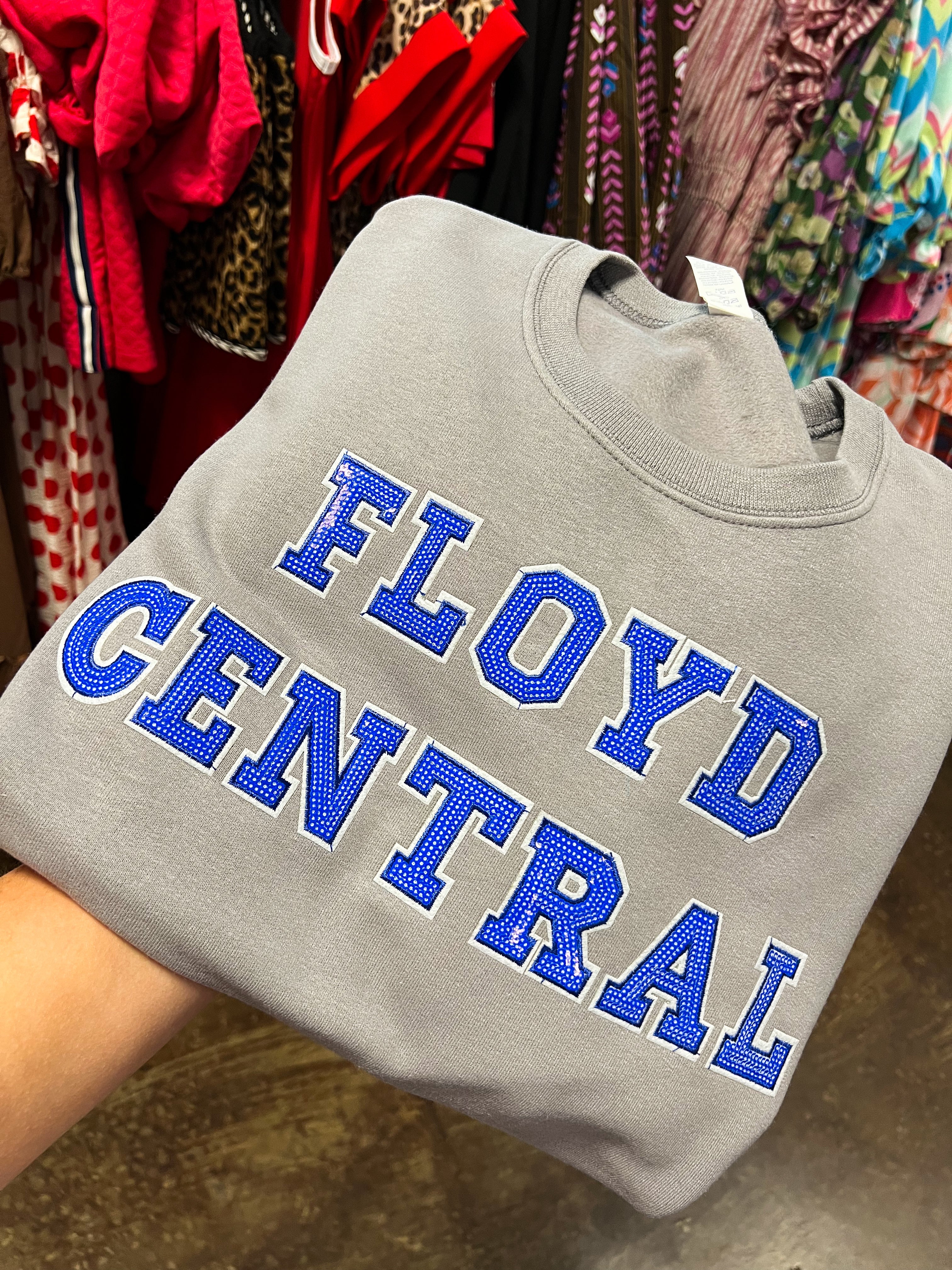 Floyd Central Sequin Pullover - Charcoal