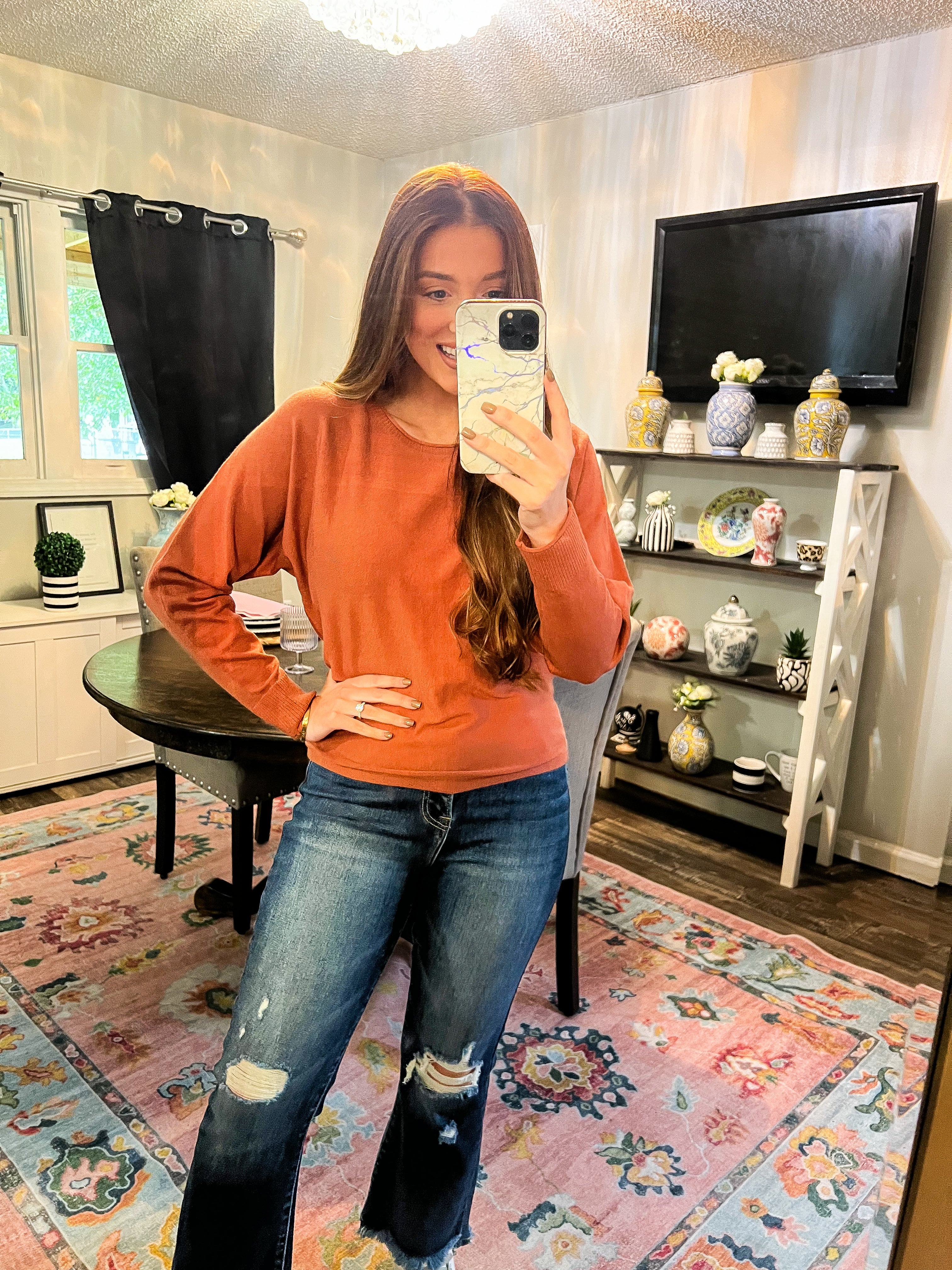 Copper Dolman Pullover
