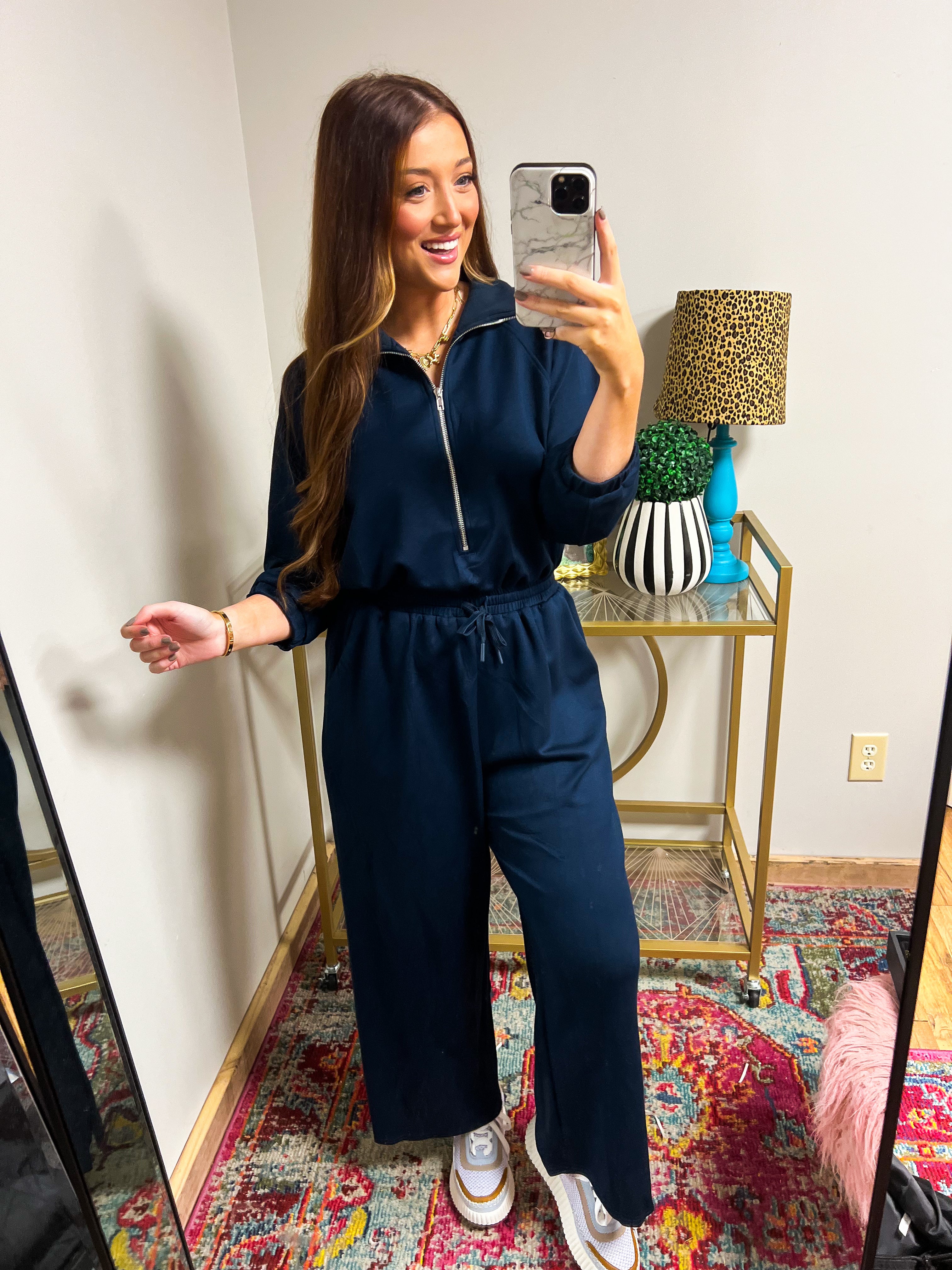 Luxknit Long Sleeve Jumpsuit Dusk