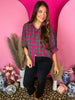 Lilly Magenta Plaid Top