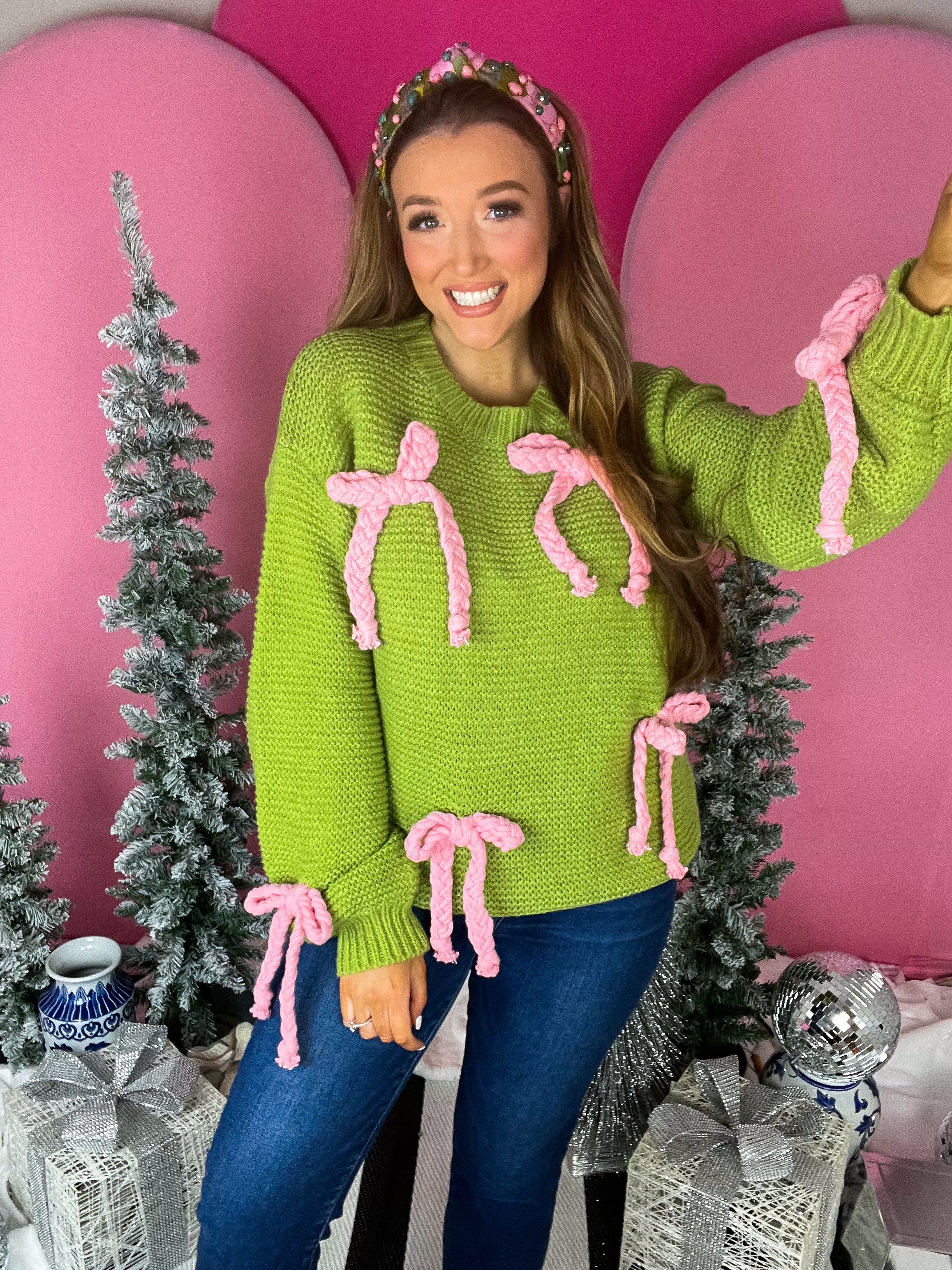 Lemongrass Cupid's Bow Sweater