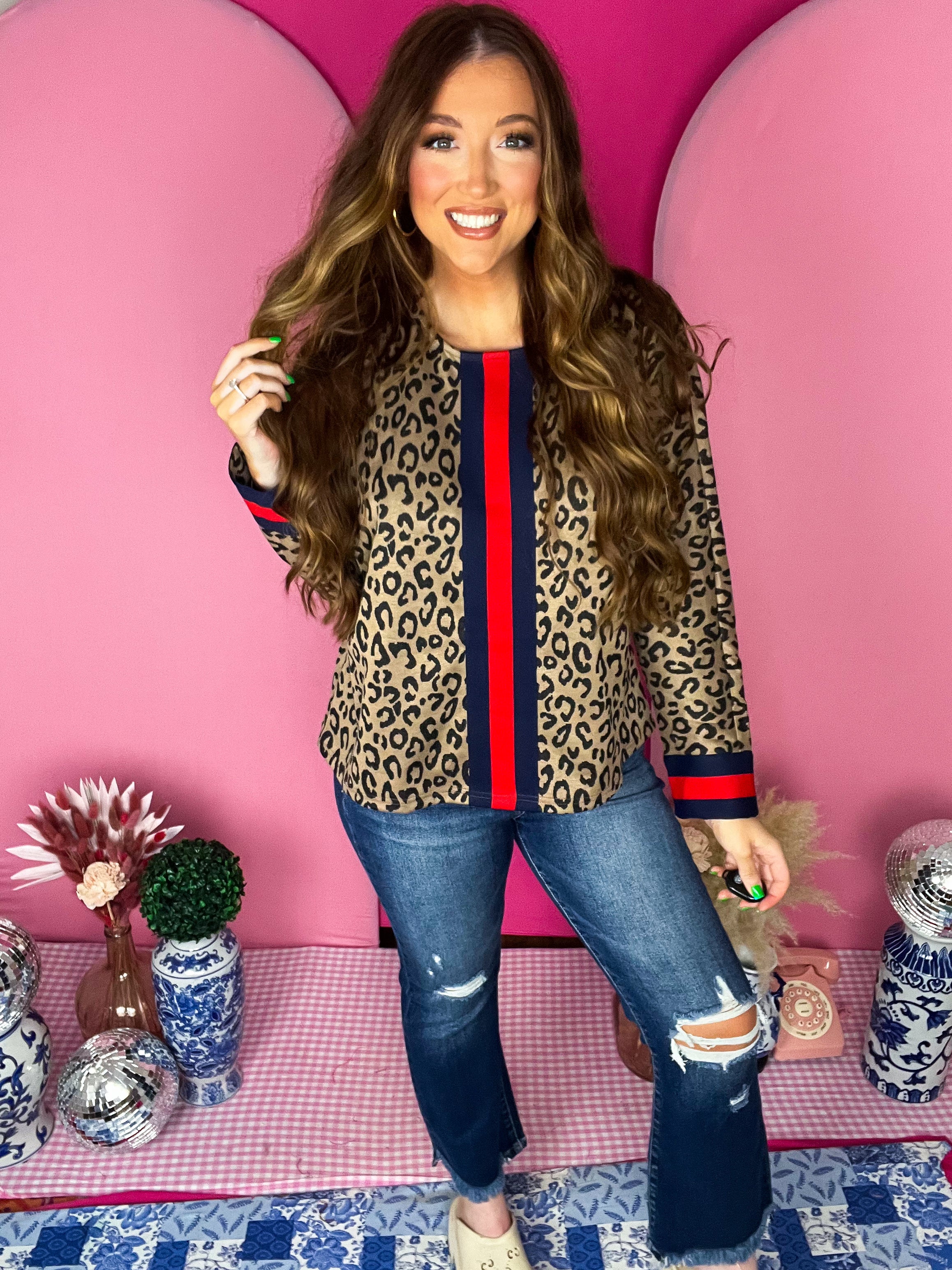 Toffee Carly Leopard Top