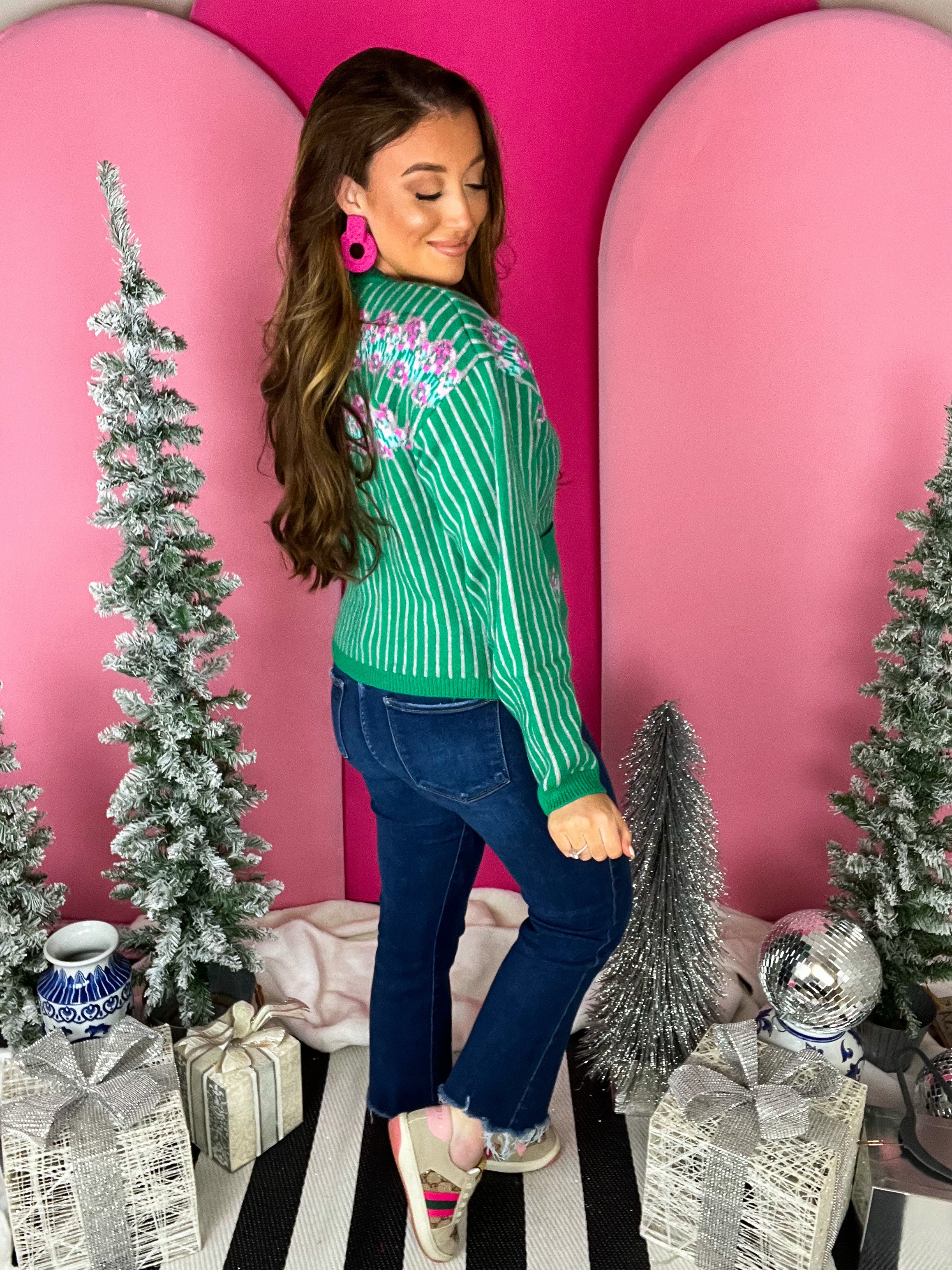 Green Matrix Sweater