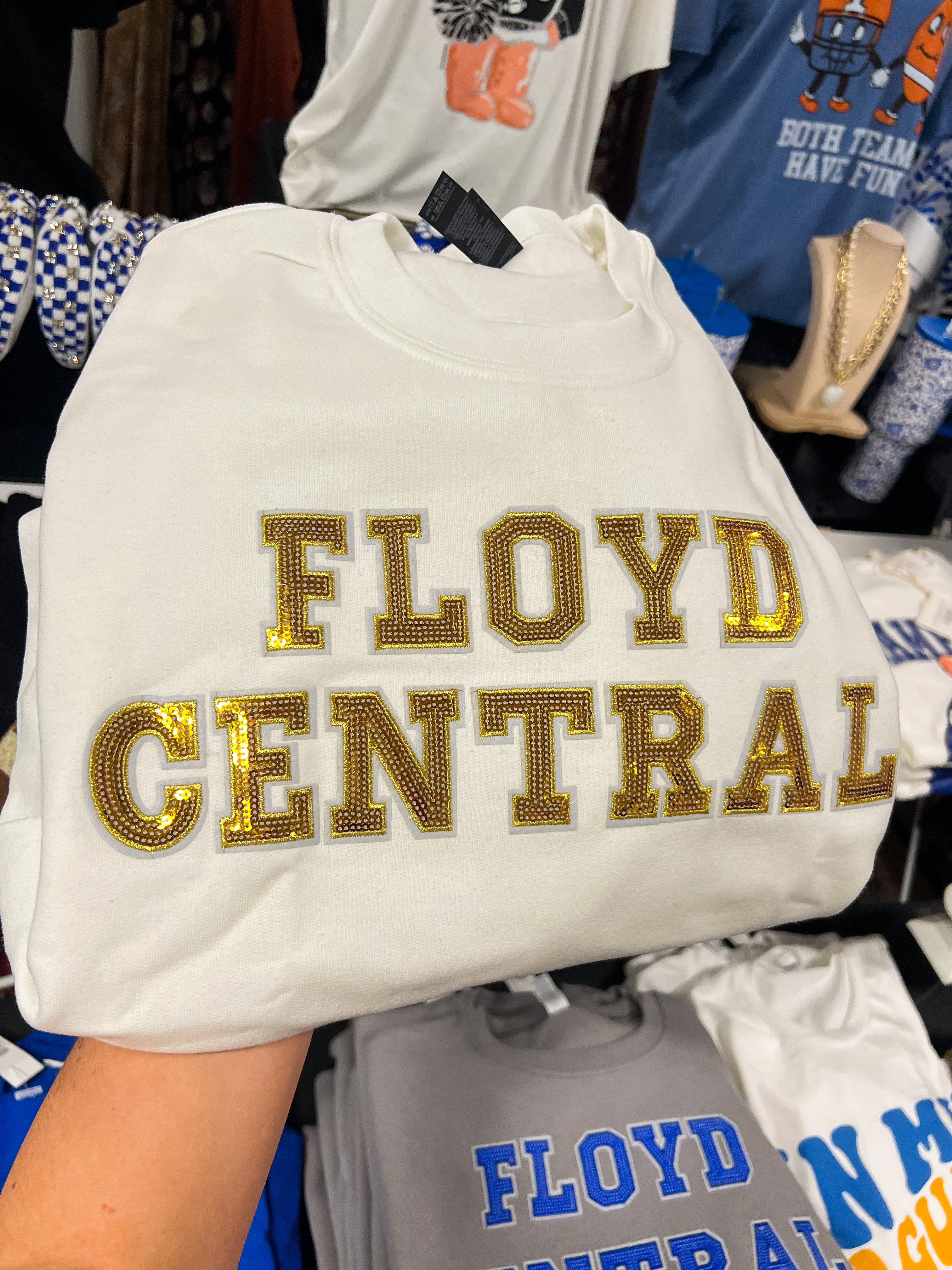 White Floyd Central Sequin Pullover