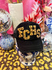 FCHS Black Custom Cheetah Trucker Hat