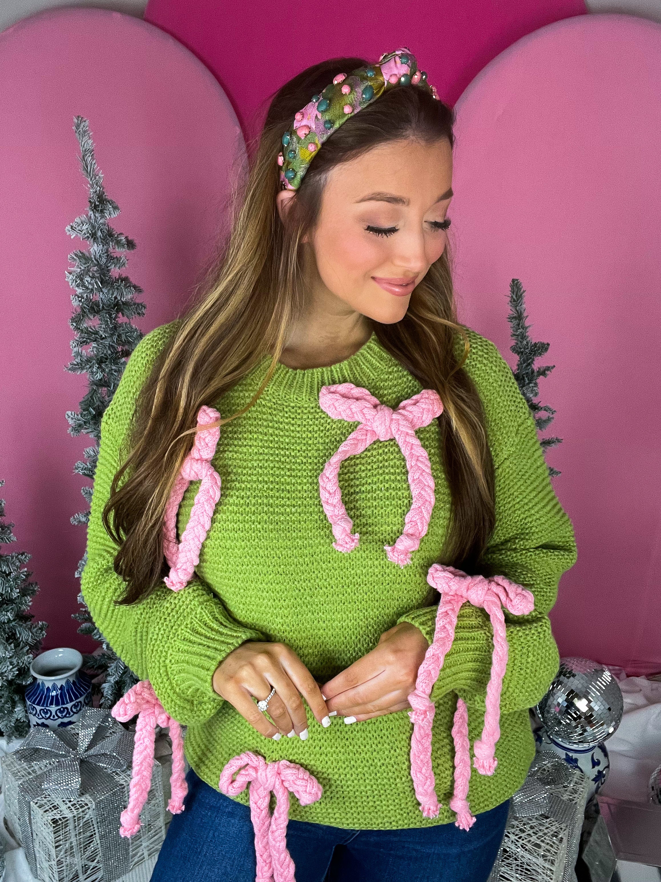 Lemongrass Cupid's Bow Sweater