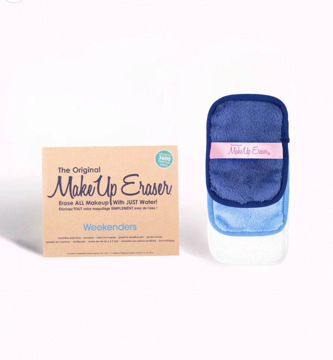 Weekenders Blue 3 Piece Set Makeup Eraser