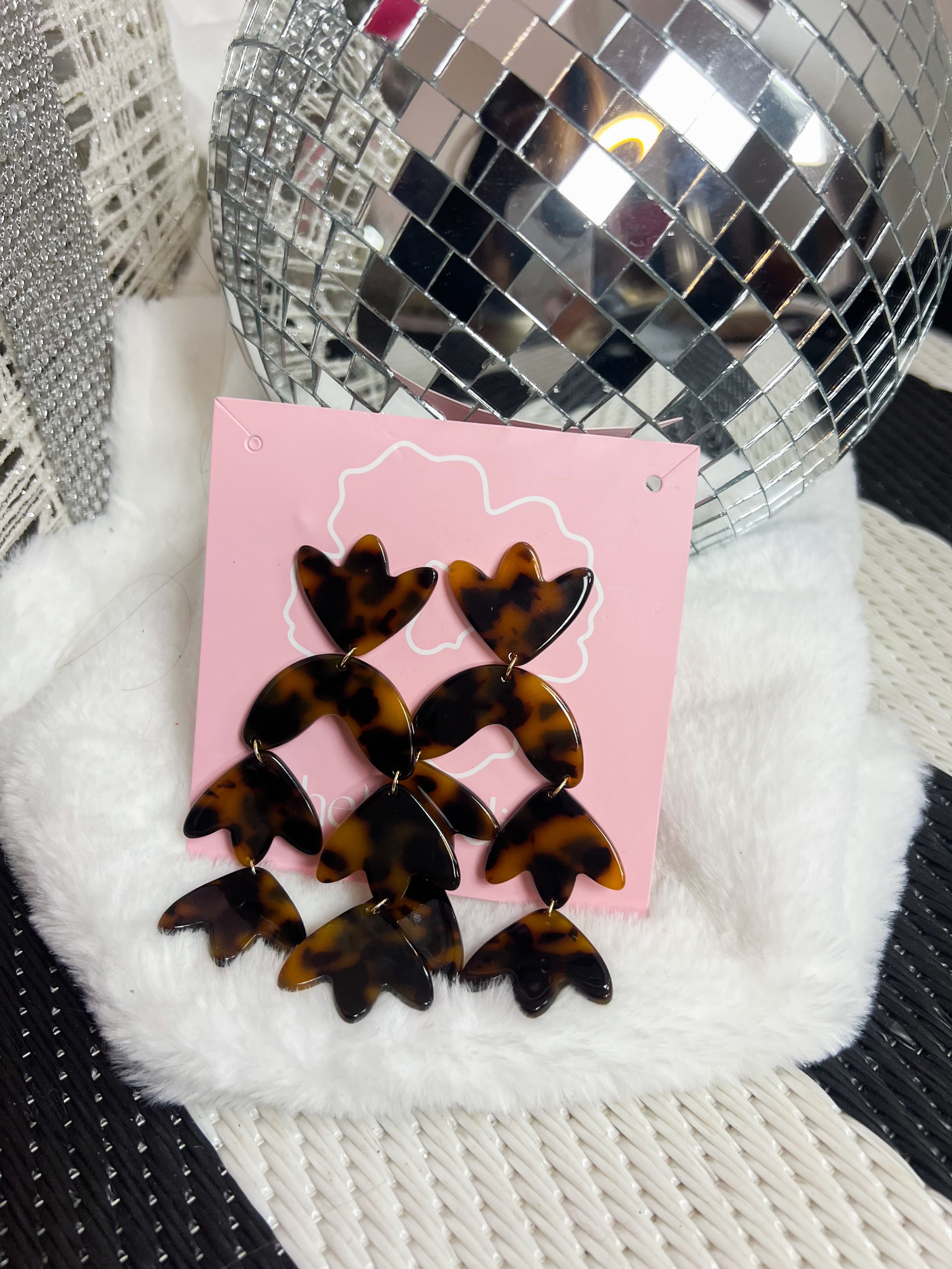 Tortoise Acrylic Cecilia Earring