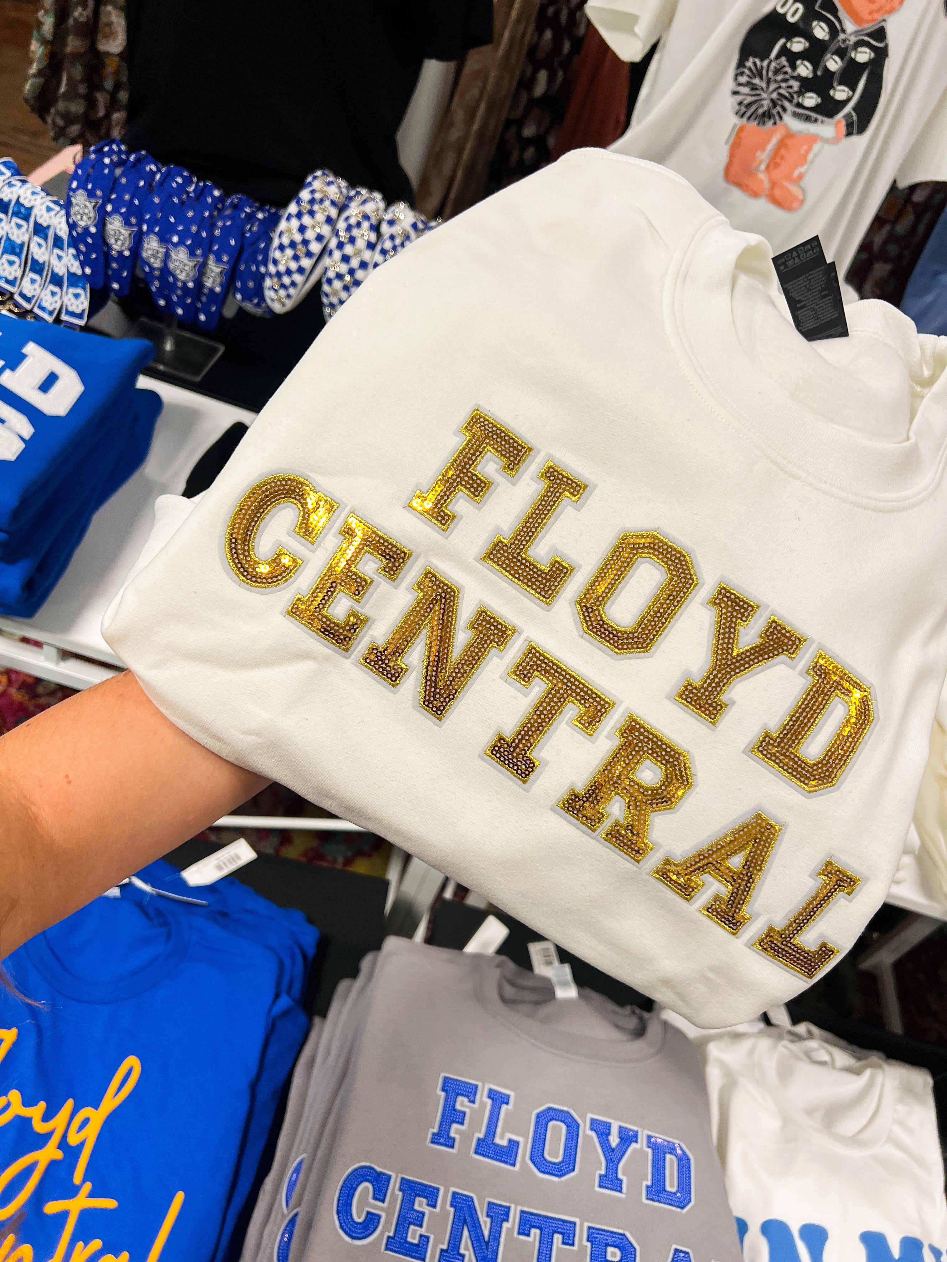 White Floyd Central Sequin Pullover