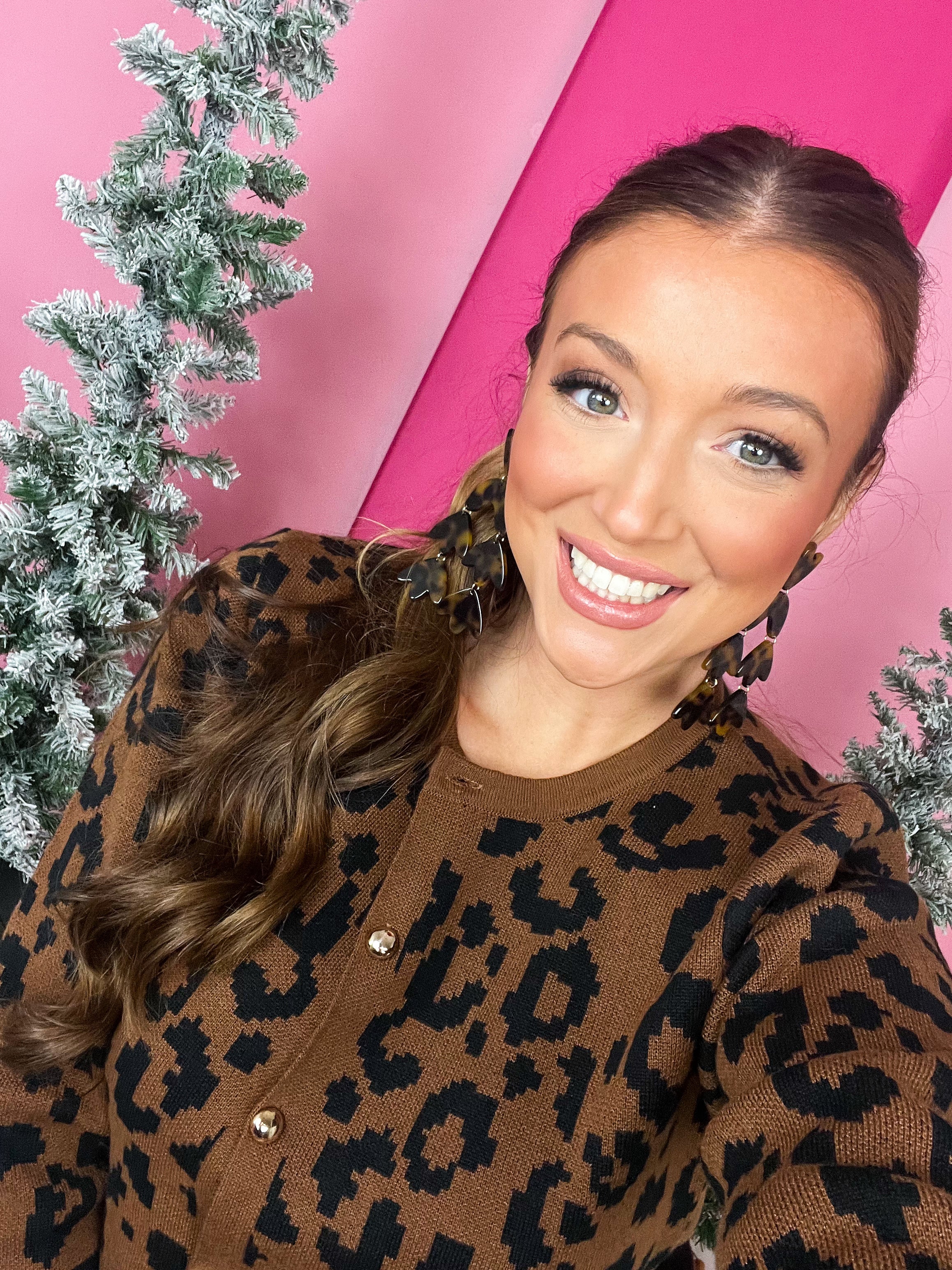 Tortoise Acrylic Cecilia Earring