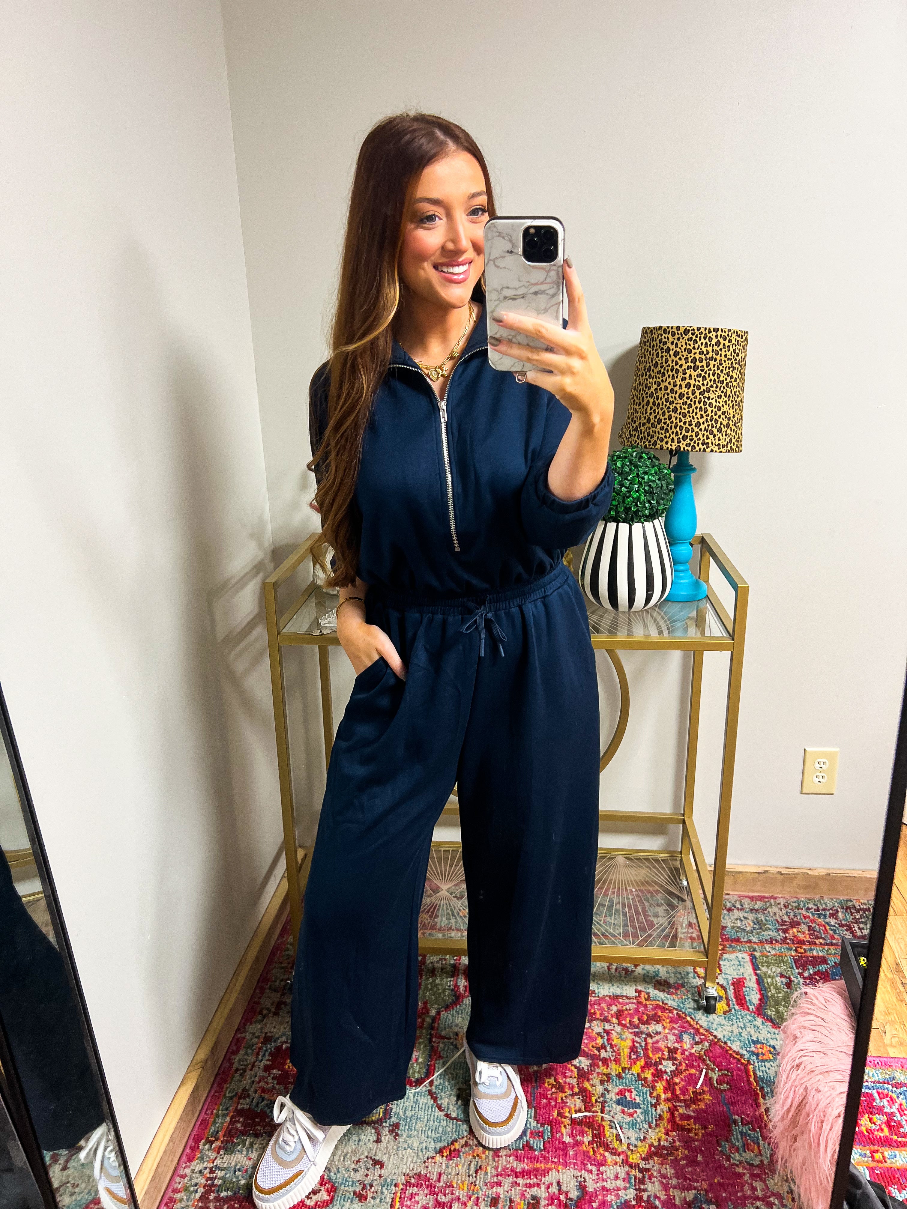 Luxknit Long Sleeve Jumpsuit Dusk