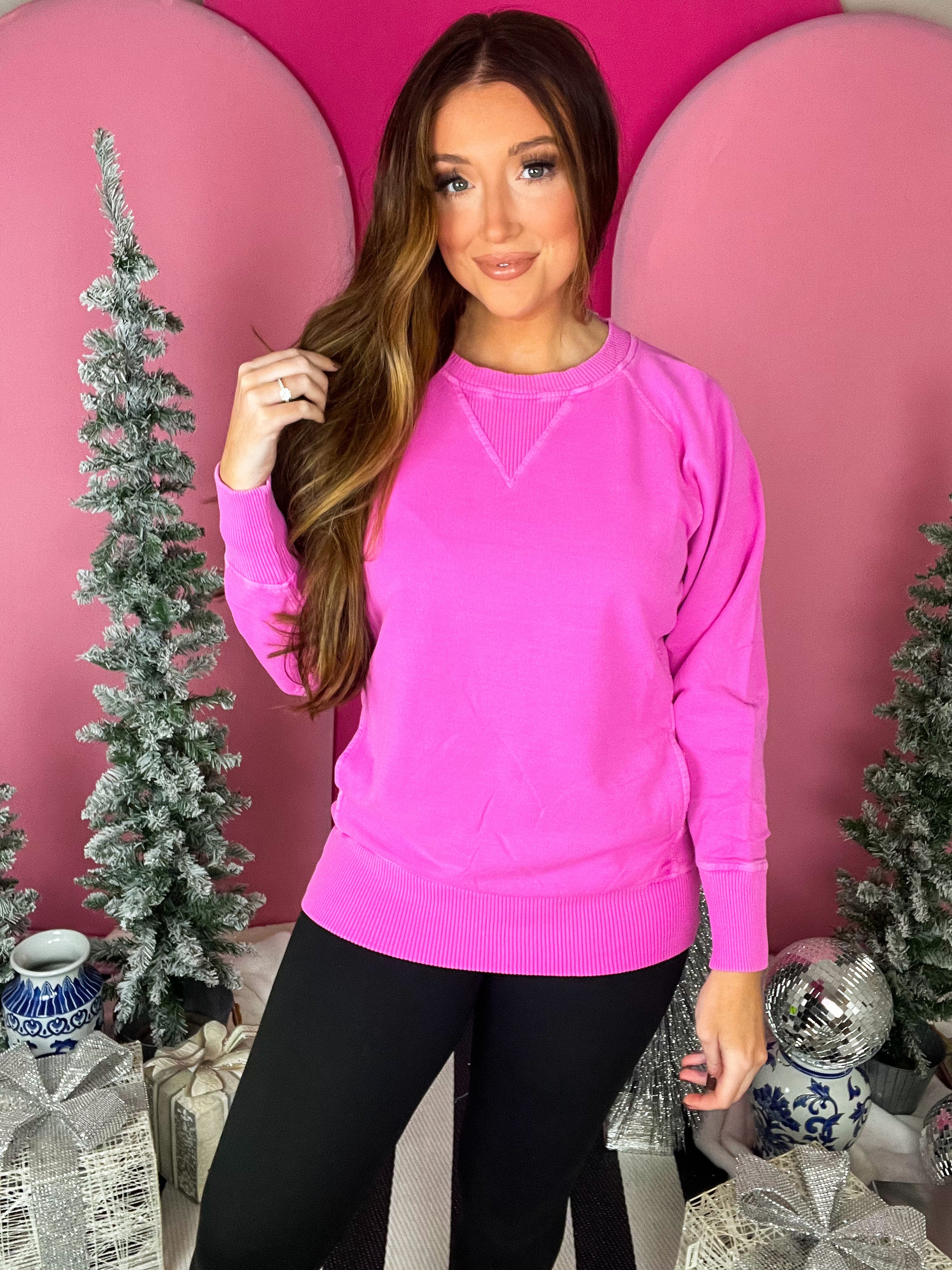 Neon Hot Pink Jonna Pullover