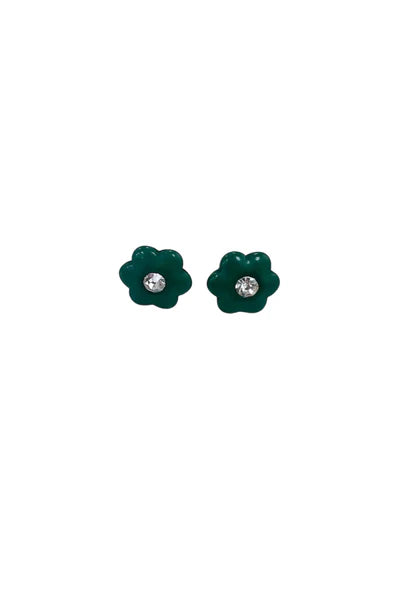 Enamel Flower Stud Earring