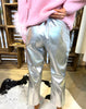 Load image into Gallery viewer, Metallic Silver Pants