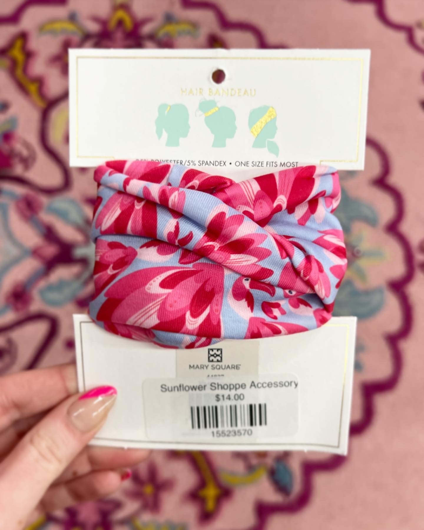Mary Square Toucan Clan Hair Wrap