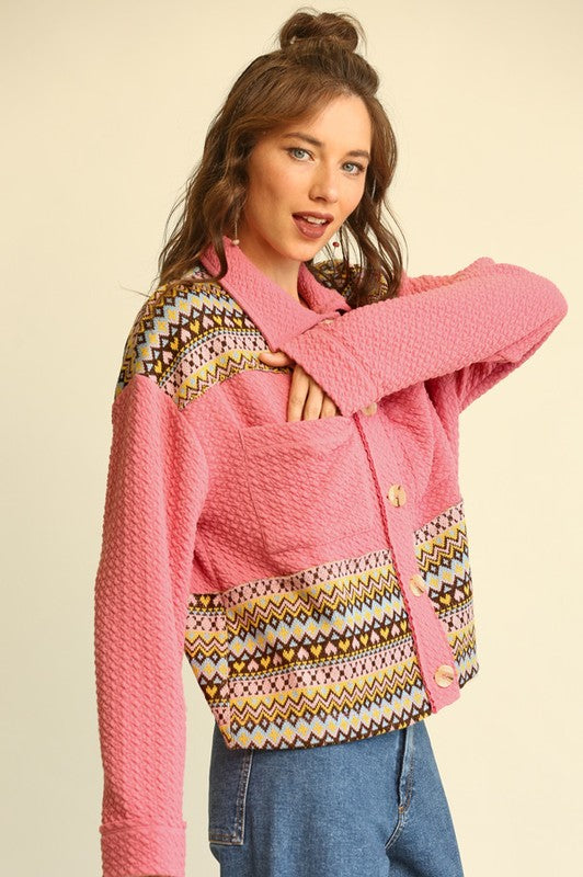 Kailey Pink Mix Jacket